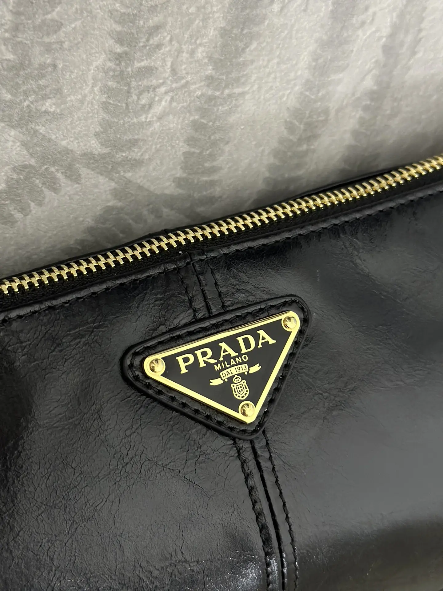 Prada 1BC221 Oiled Leather Shoulder Bag D88016400 — view 7