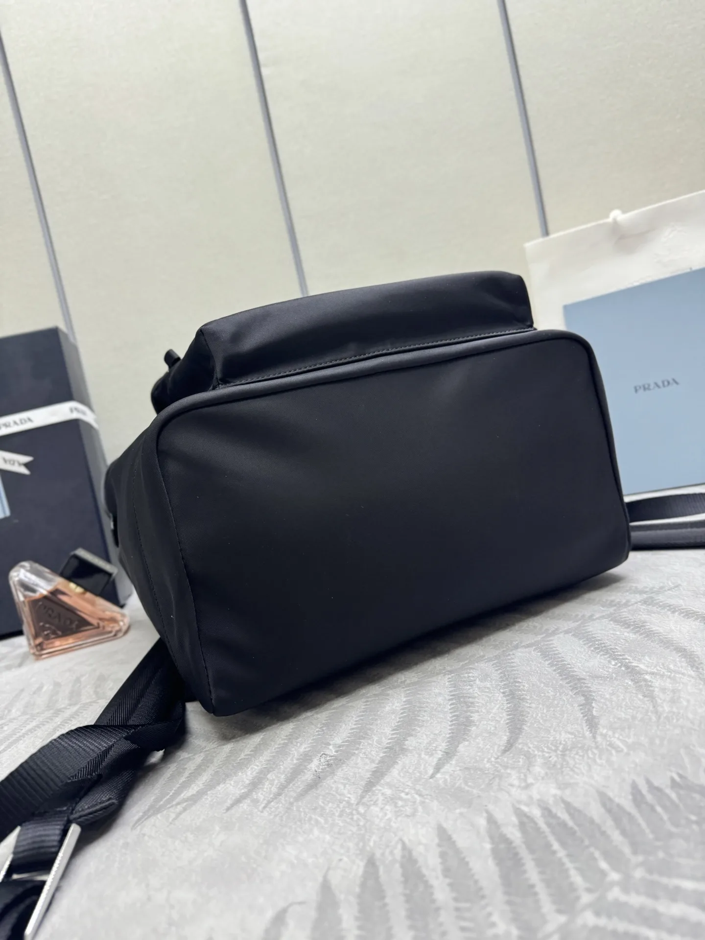 Saffiano Leather and Nylon Backpack D75016401 — view 5