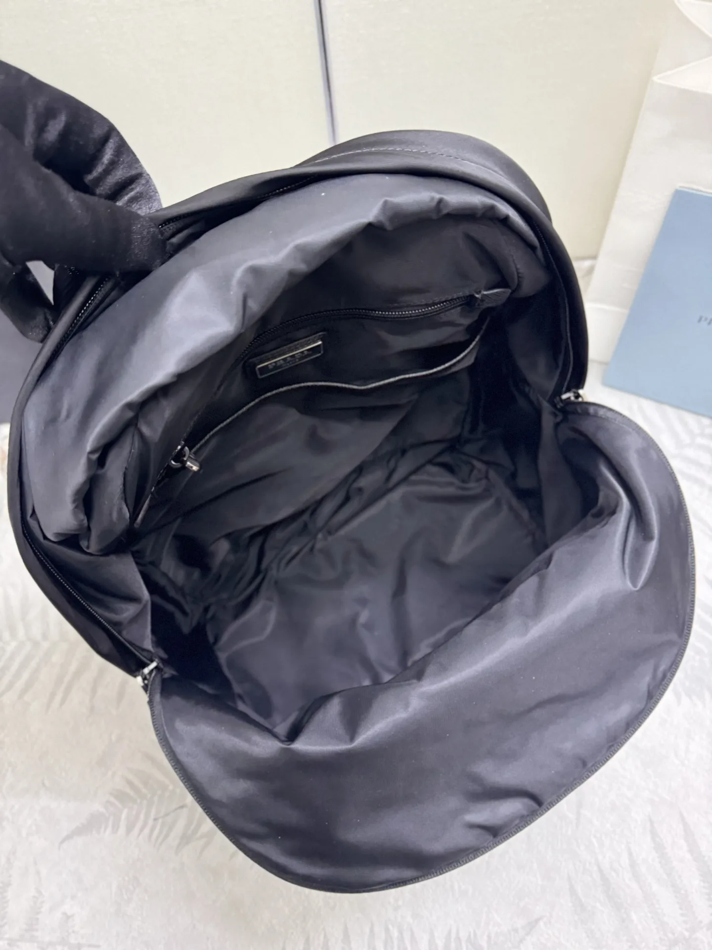 Saffiano Leather and Nylon Backpack D75016401 — view 7