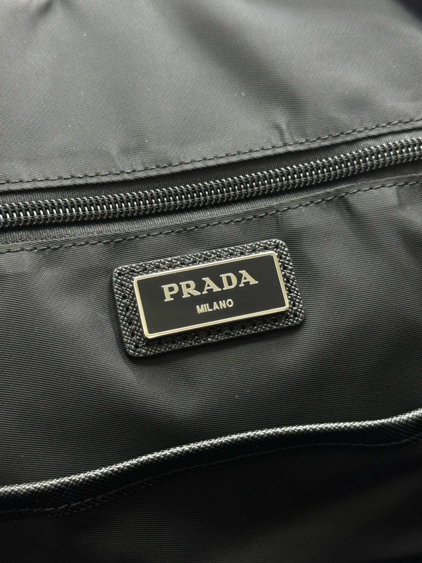 Saffiano Leather and Nylon Backpack D75016401 — view 9