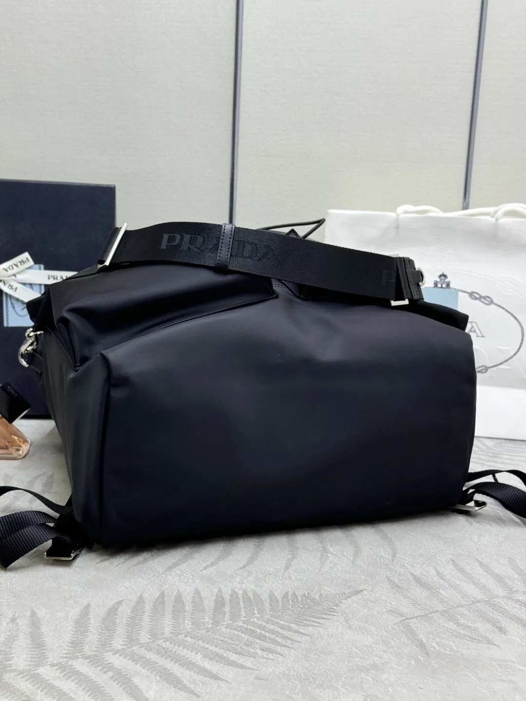 Nylon Backpack with Adjustable Shoulder Strap D98016403 — view 6