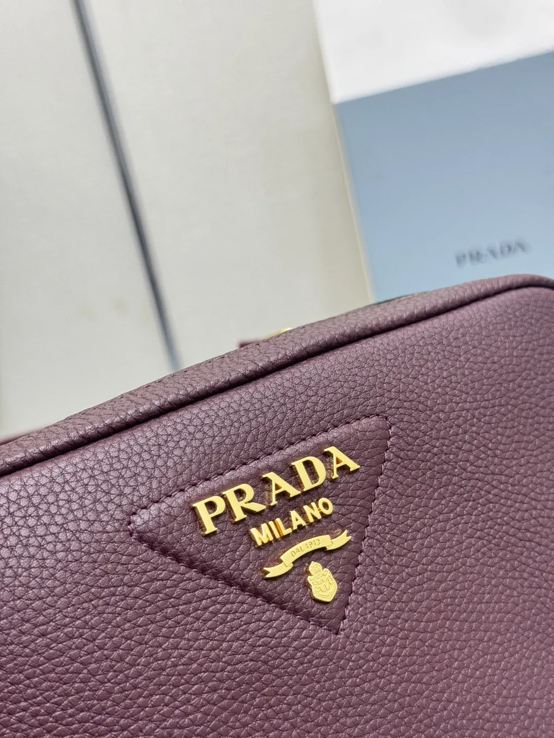 Prada 1BH082 Grained Leather Crossbody Bag D100016407 — view 6
