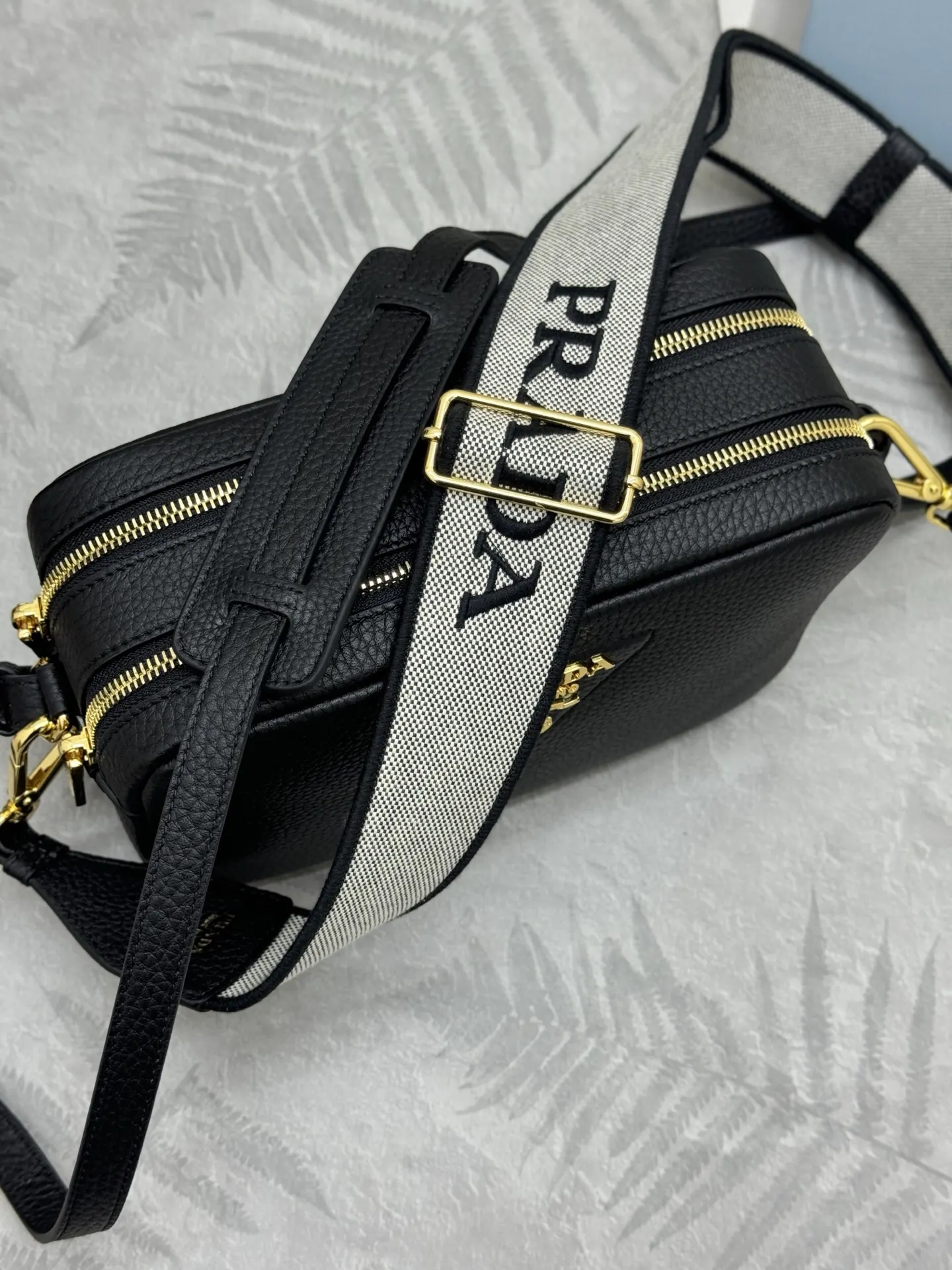 Prada 1BH082 Double-Layer Crossbody Bag D100016408 — view 2
