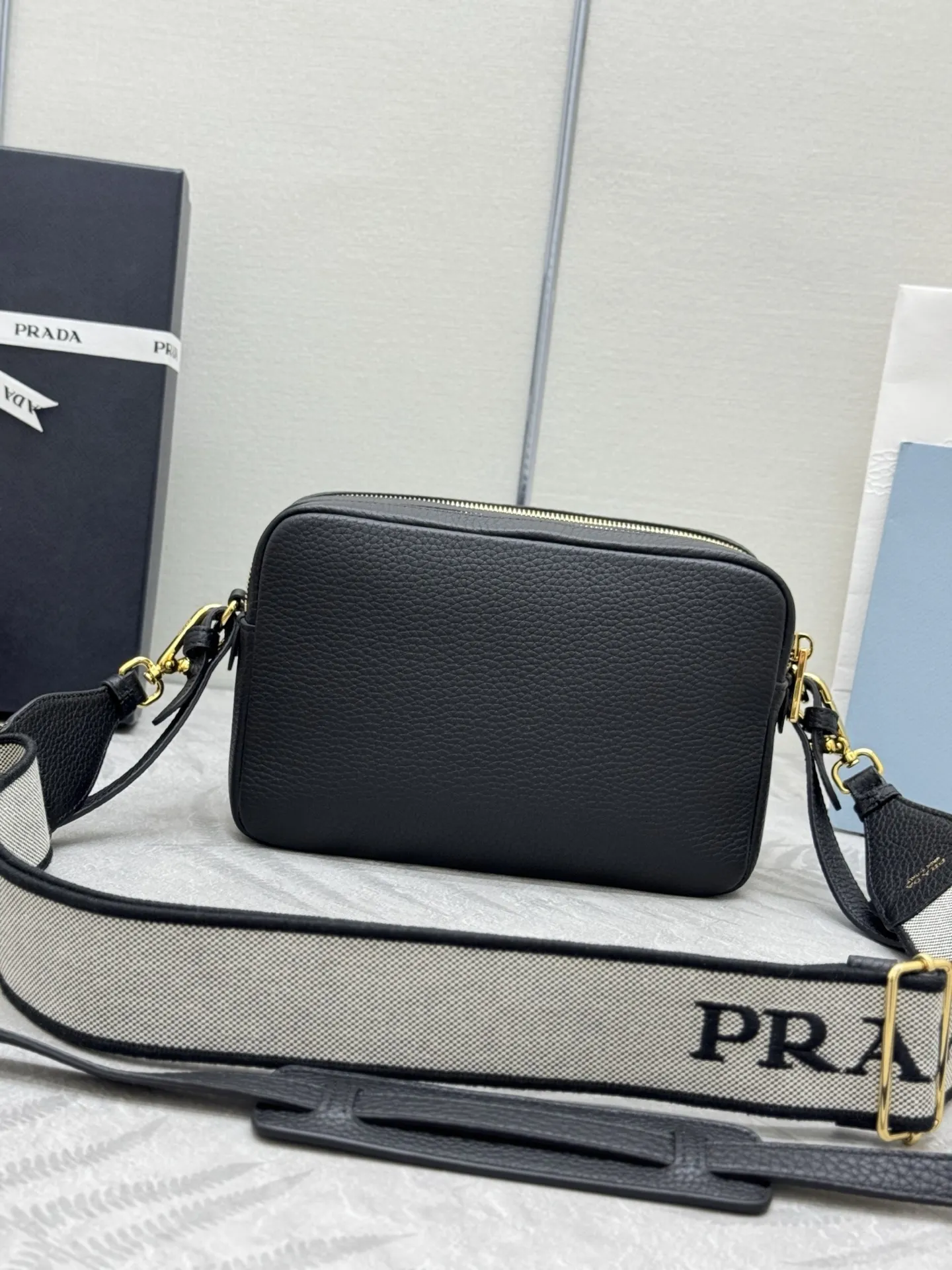 Prada 1BH082 Double-Layer Crossbody Bag D100016408 — view 3