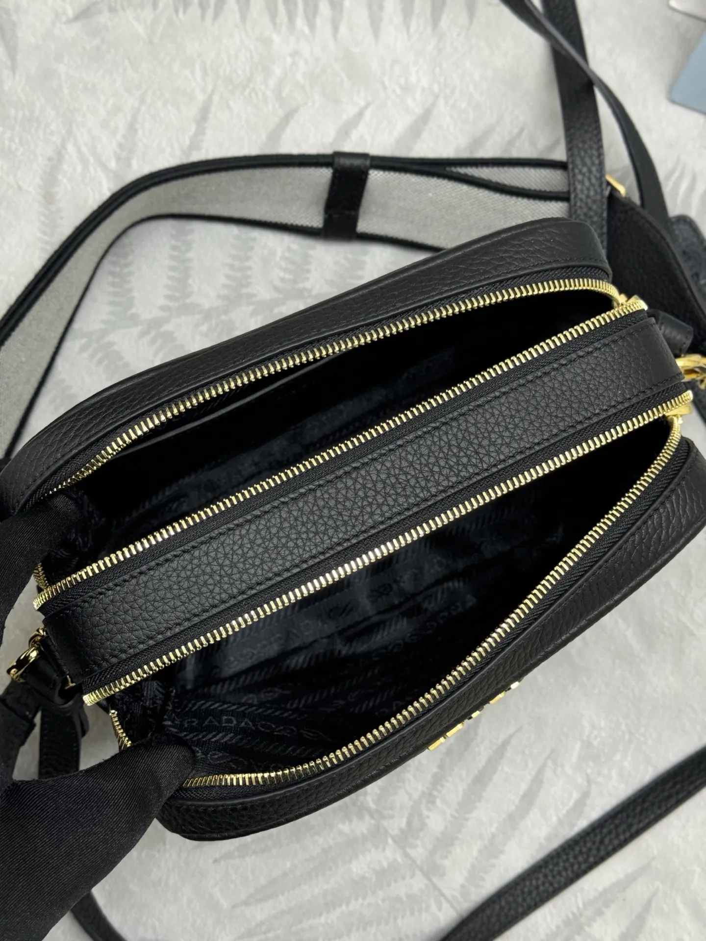 Prada 1BH082 Double-Layer Crossbody Bag D100016408 — view 8