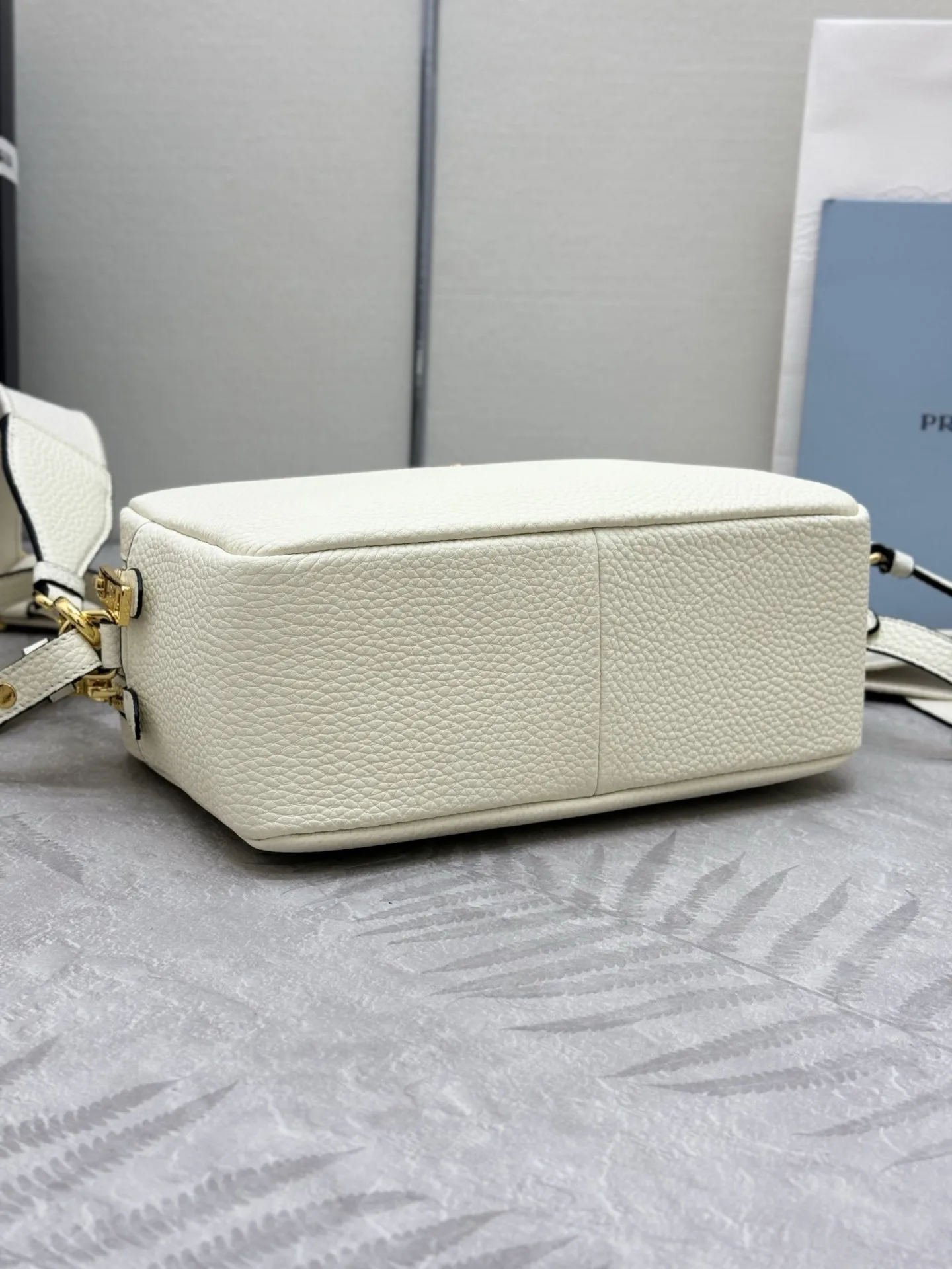 Prada 1BH082 Double-Layer Deer-Grain Leather Bag D100016409 — view 5
