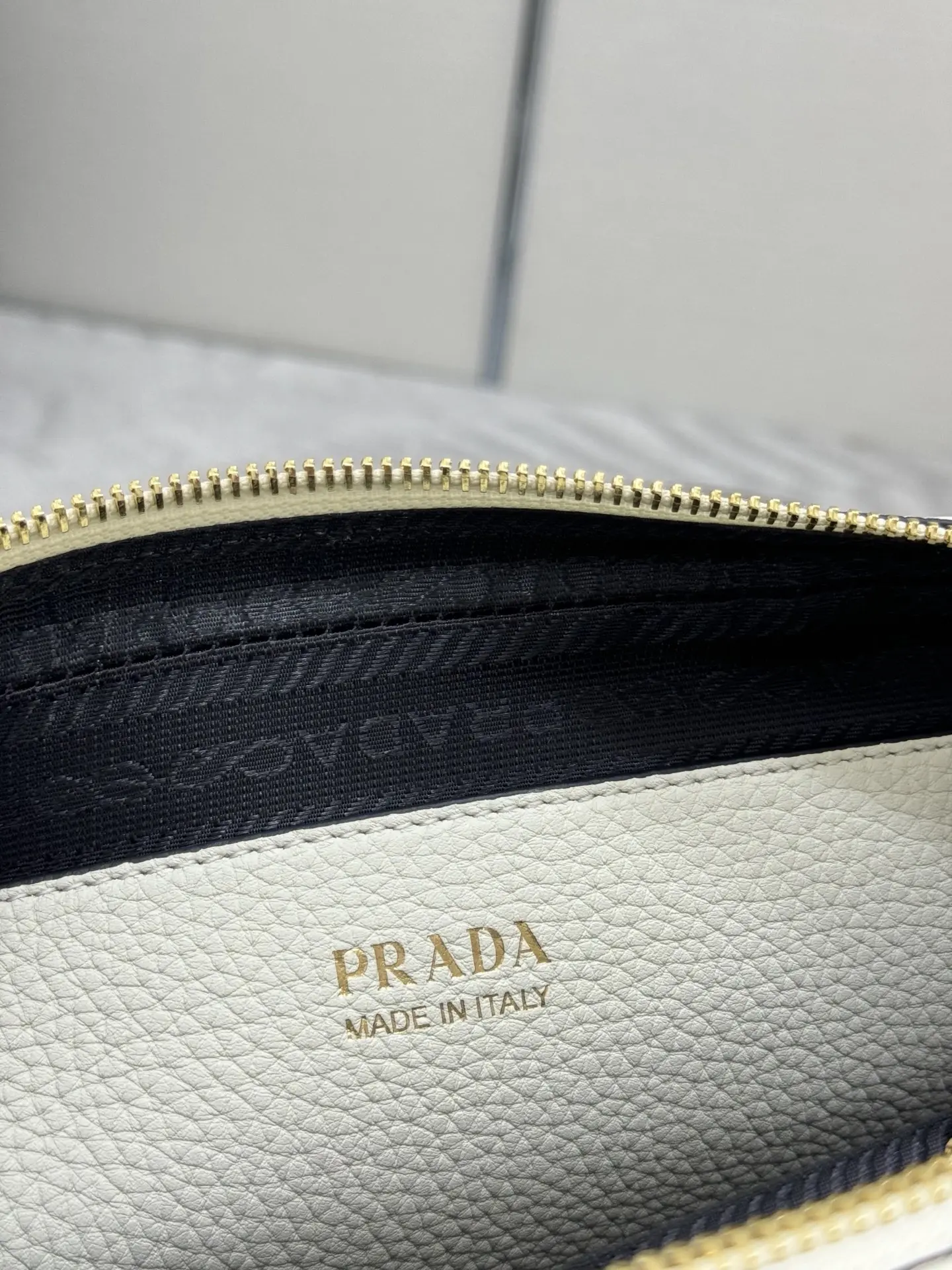 Prada 1BH082 Double-Layer Deer-Grain Leather Bag D100016409 — view 9