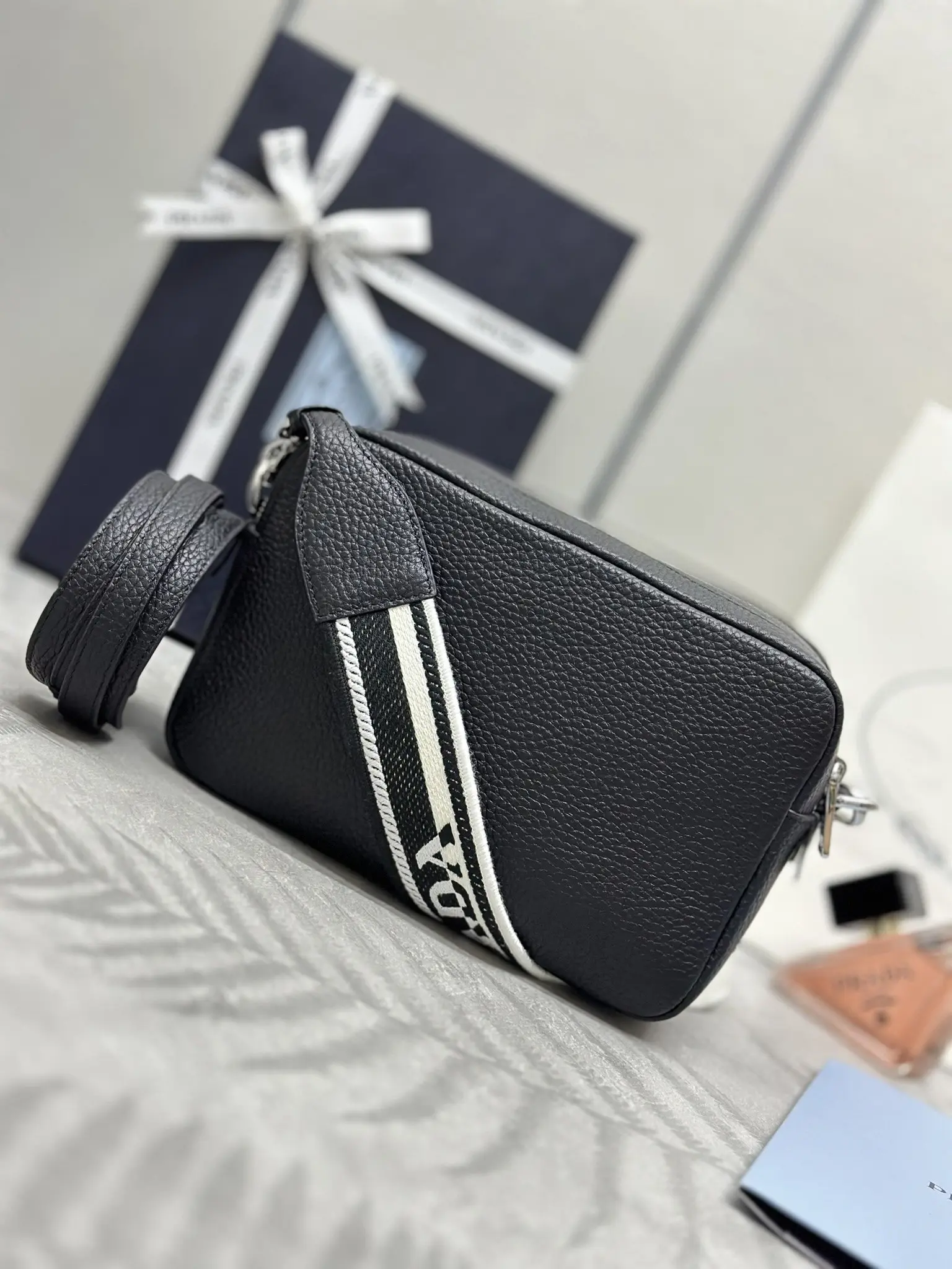 Prada Grained Leather Crossbody Bag D98016483 — view 3