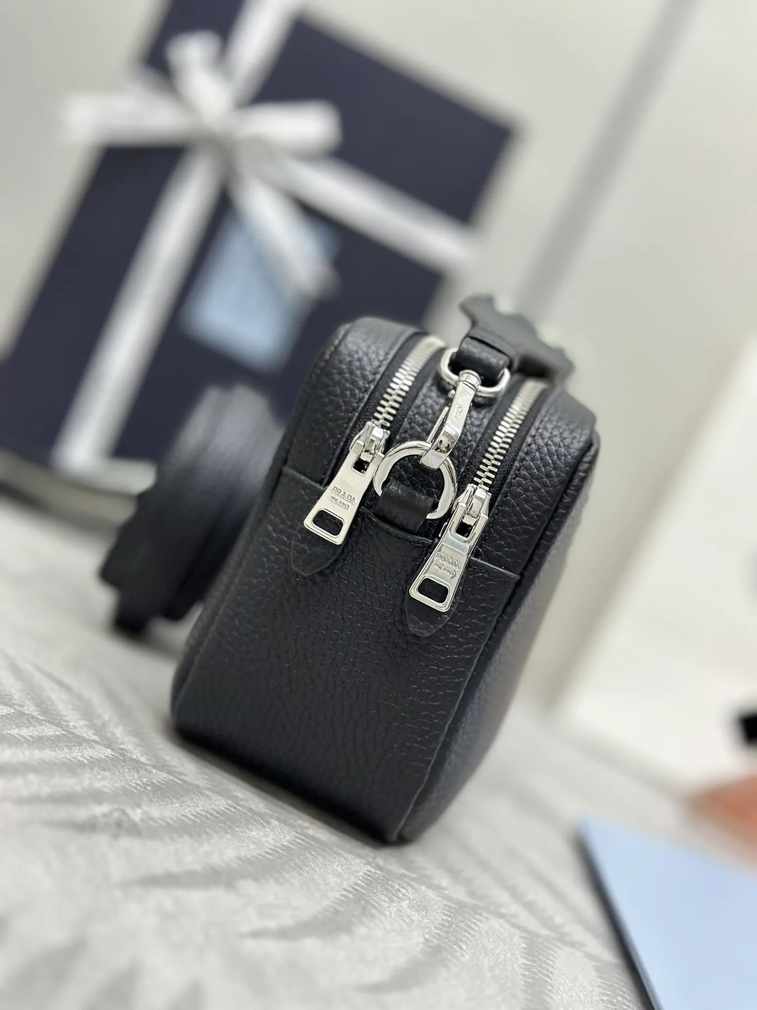 Prada Grained Leather Crossbody Bag D98016483 — view 4