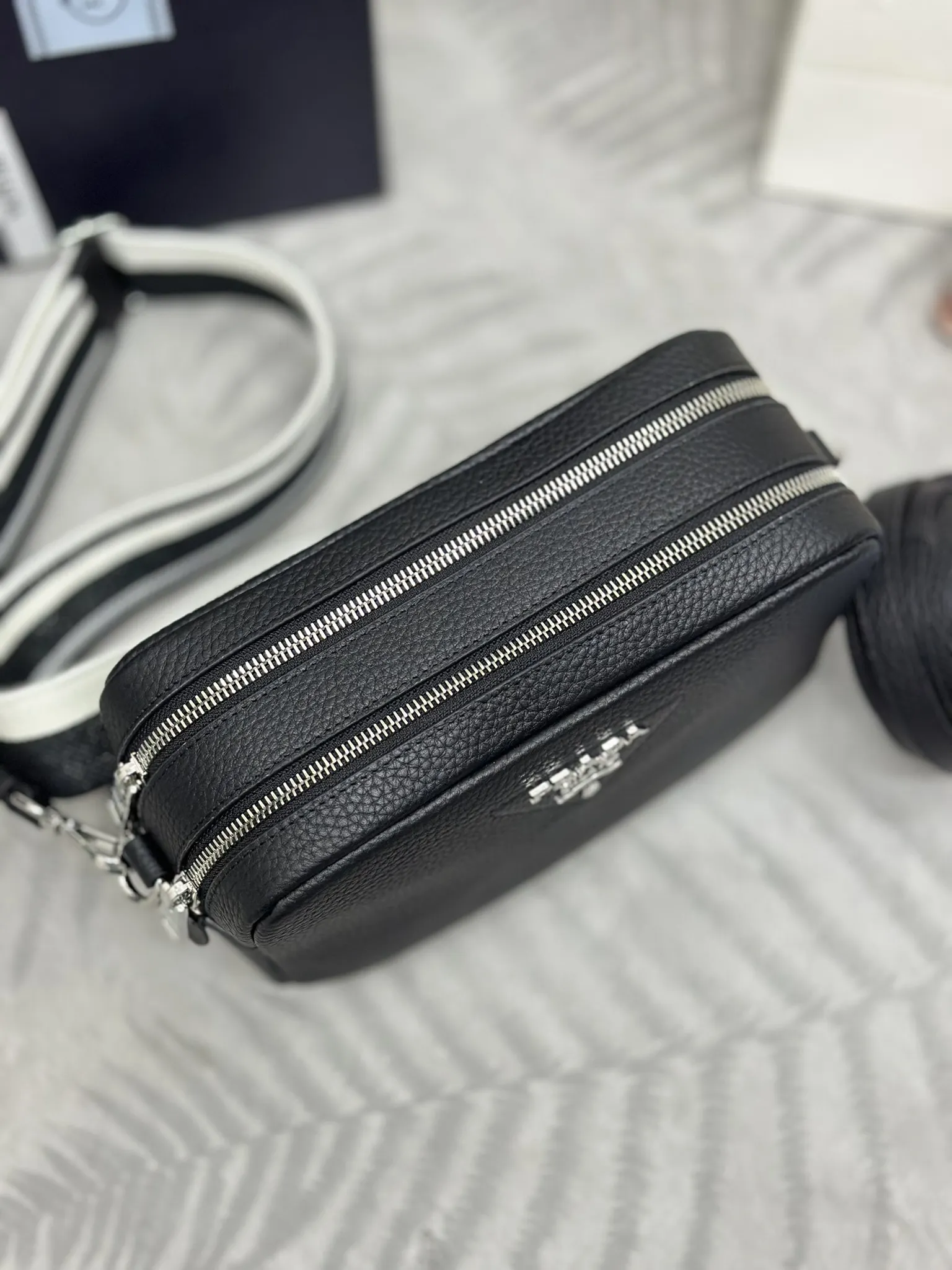 Prada Grained Leather Crossbody Bag D98016483 — view 8