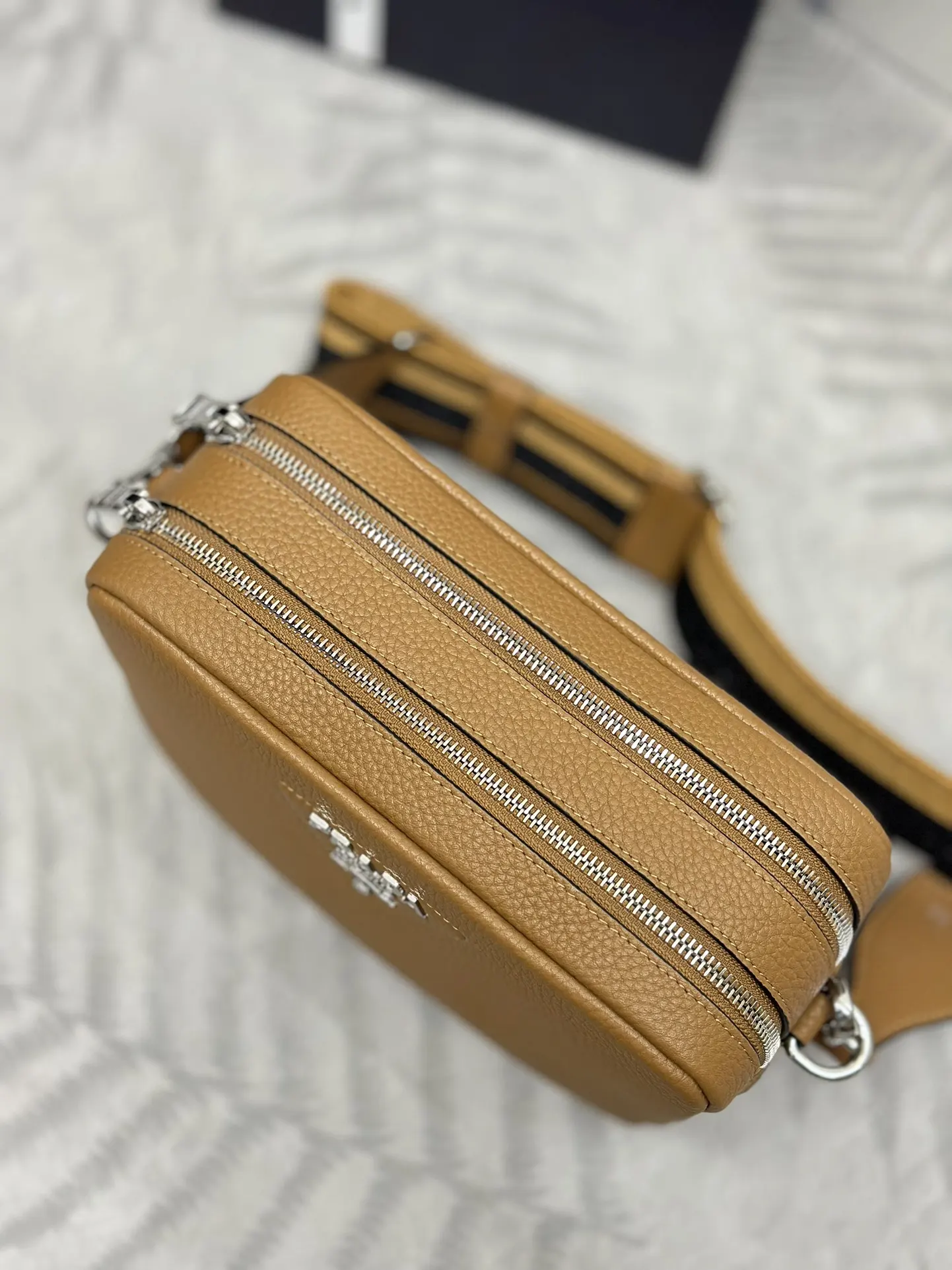Prada Deerskin-Effect Leather Crossbody Bag D98016410 — view 6
