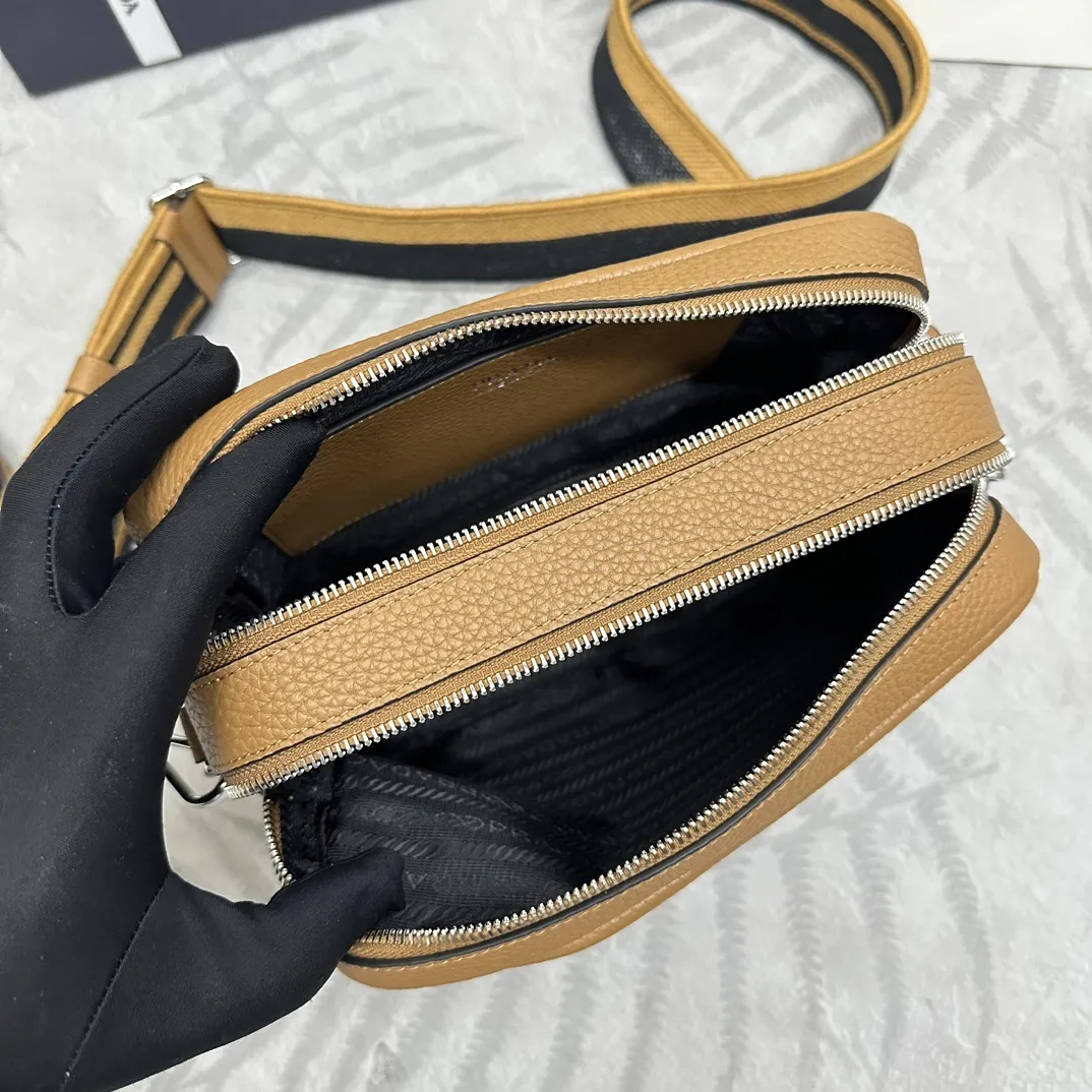 Prada Deerskin-Effect Leather Crossbody Bag D98016410 — view 8