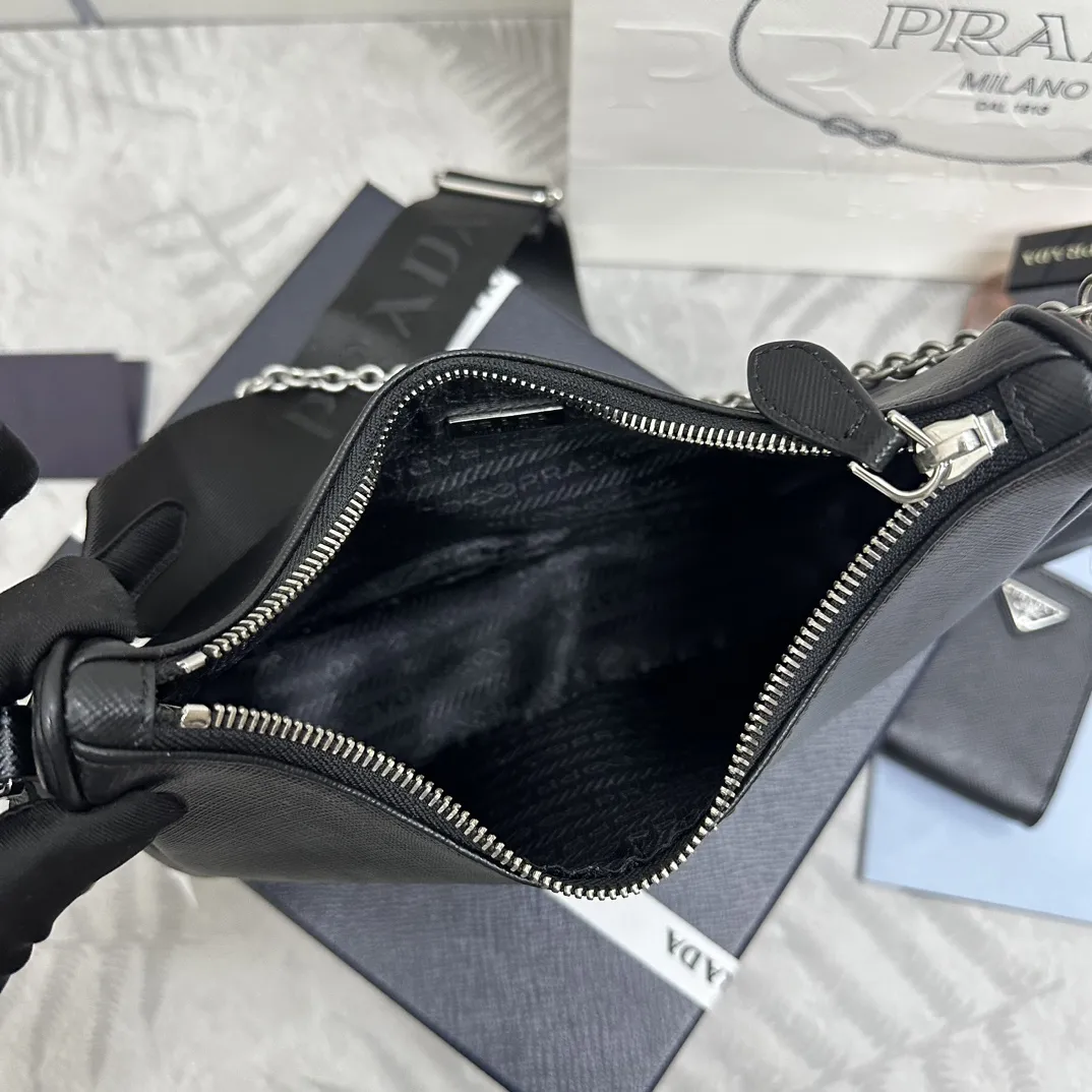 Prada Re-Edition 2005 Saffiano Leather Hobo Bag D86016412 — view 8
