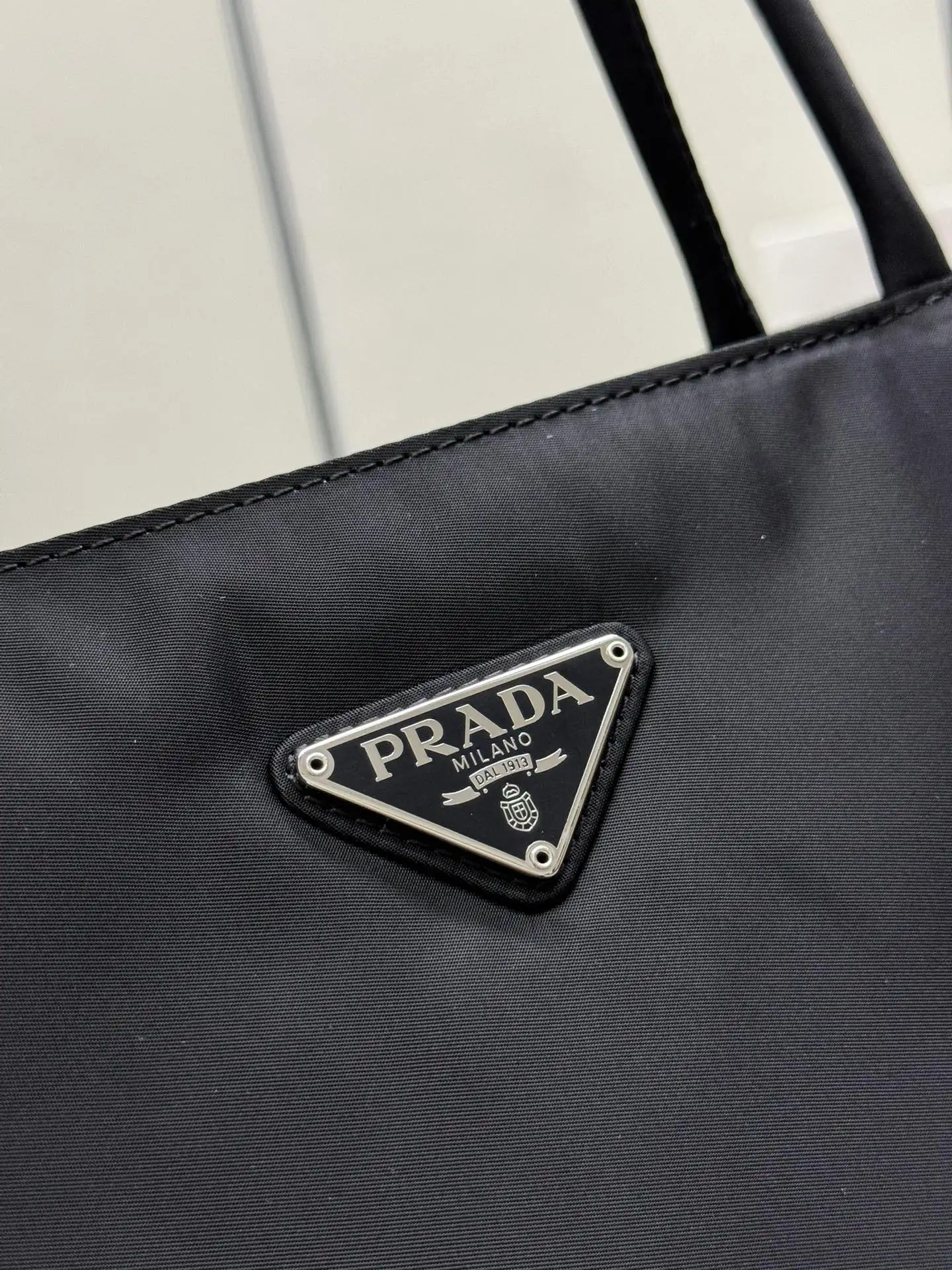 Nylon Triangle Logo Tote Bag D58016509 — view 7