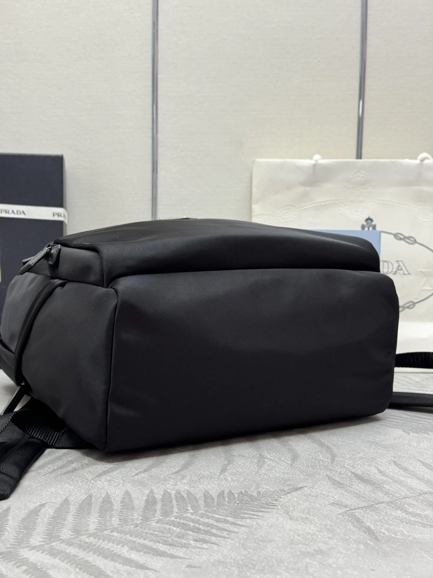 Prada Nylon Triangle Logo Backpack D70016418 — view 6