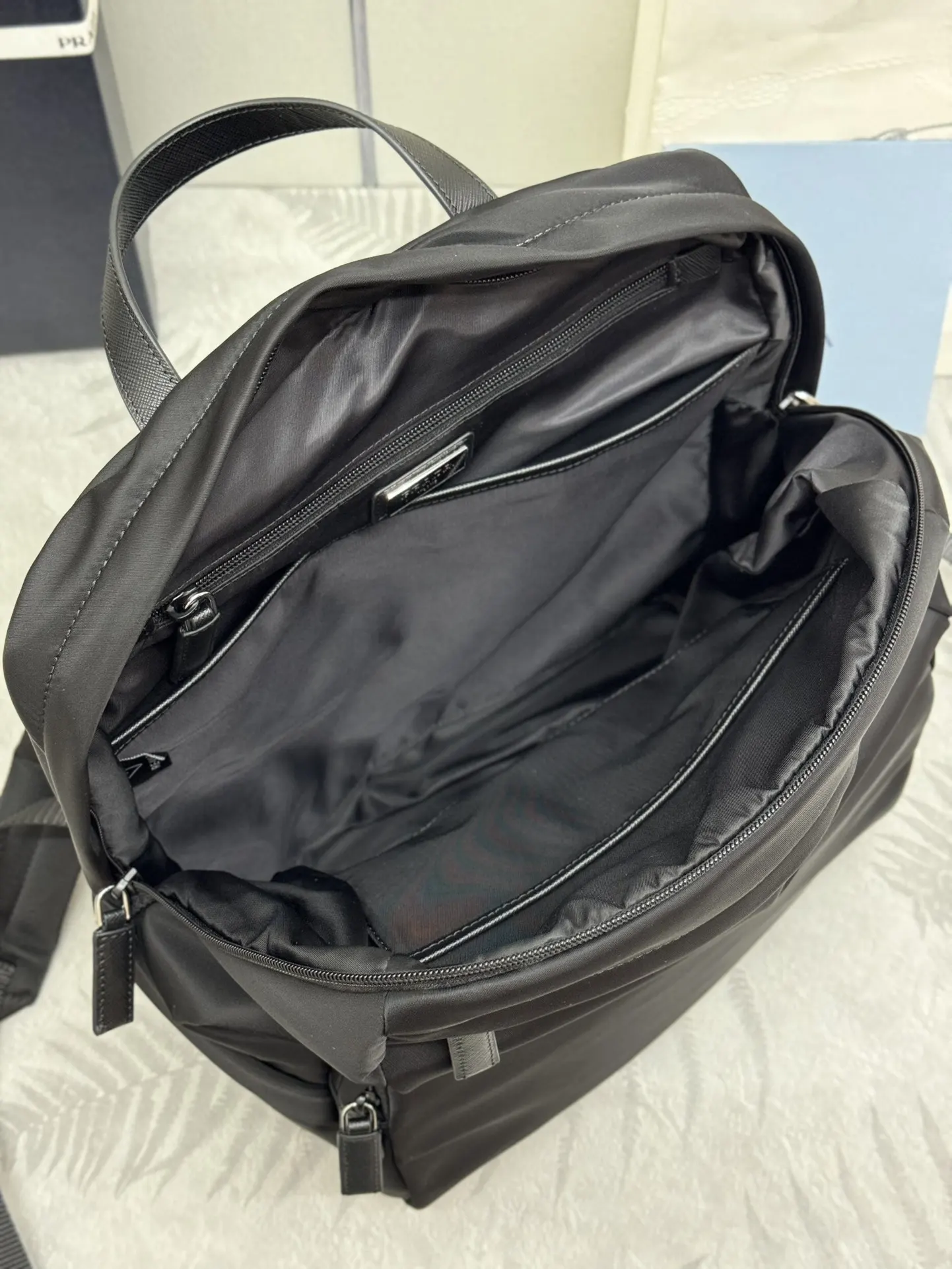 Prada Nylon Triangle Logo Backpack D70016418 — view 8