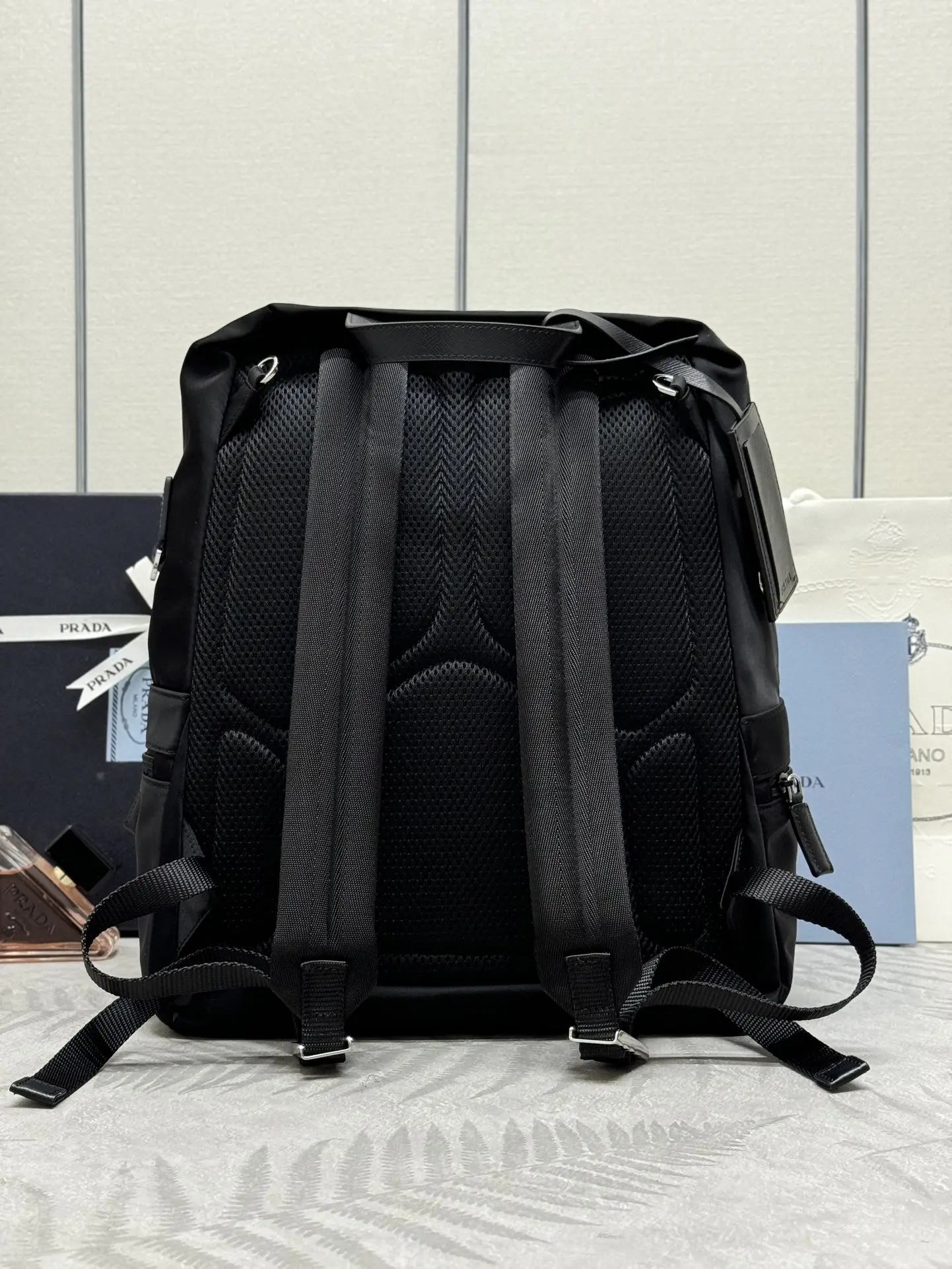 Prada Re-Nylon Saffiano Trim Backpack D70016419 — view 4
