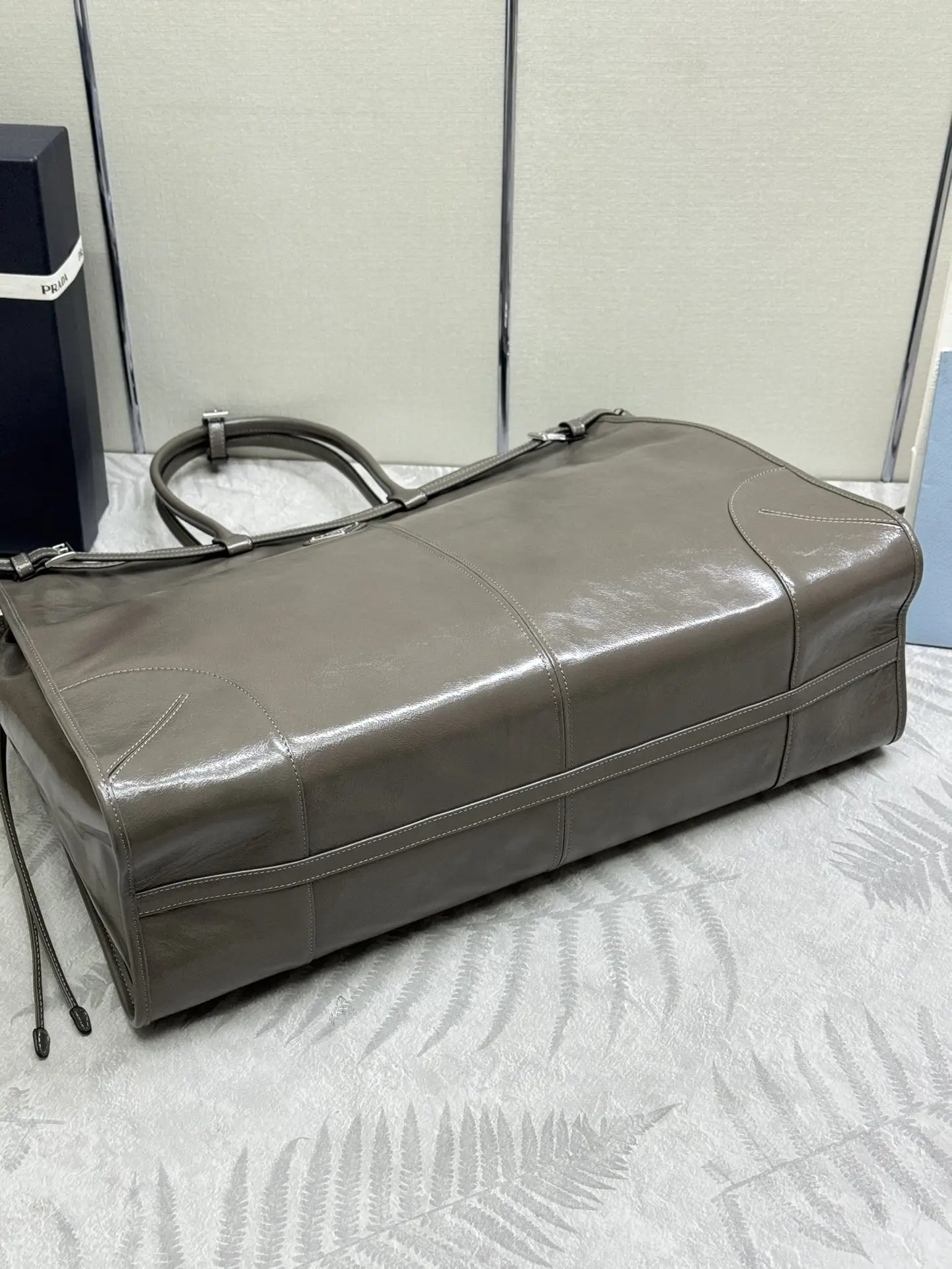 Prada Lux Soft Oiled Leather Tote Bag D135016422 — view 5