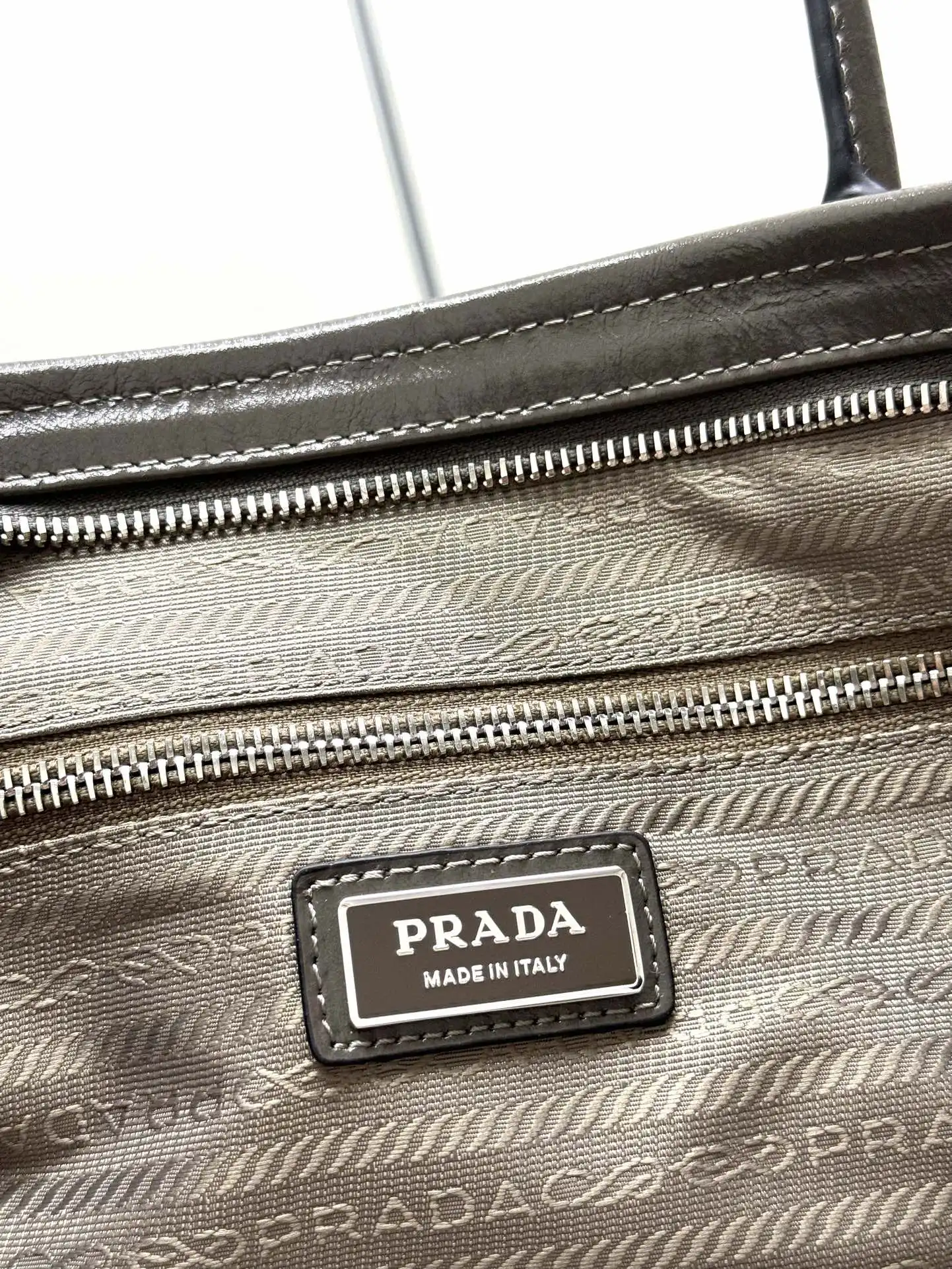 Prada Lux Soft Oiled Leather Tote Bag D135016422 — view 9
