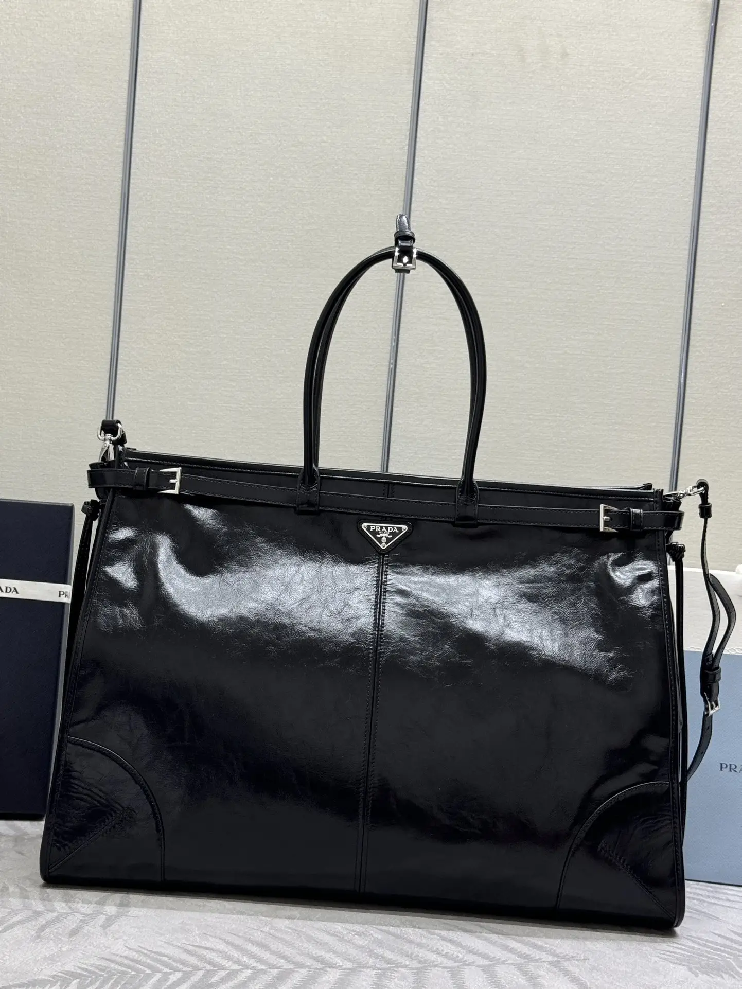 Lux Soft Leather Top-Handle Tote Bag D135016423