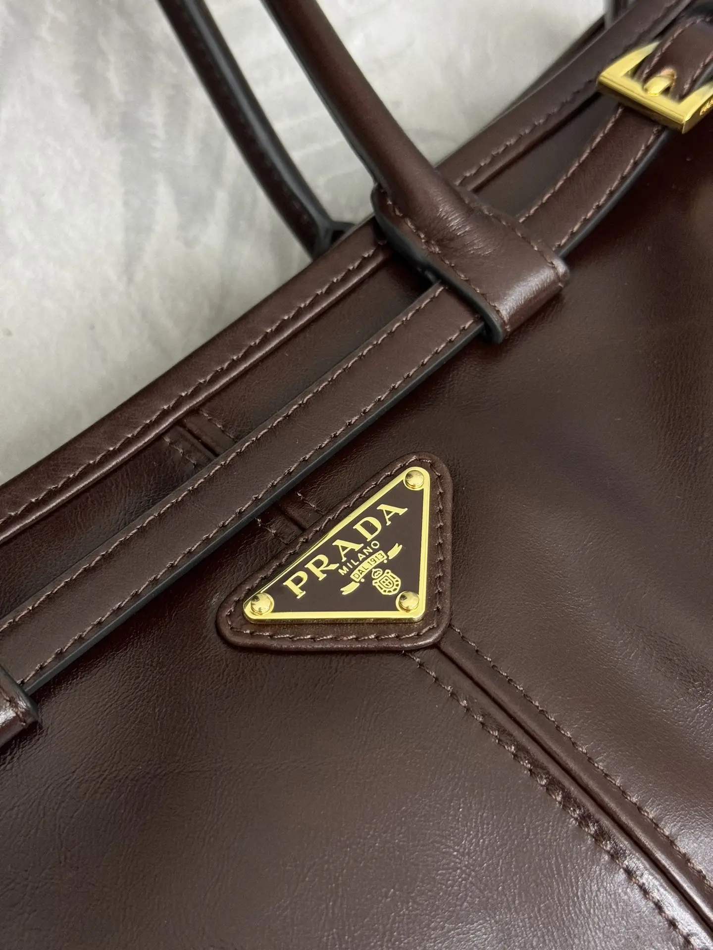 Prada Soft Lux Leather Shoulder Bag D104016424 — view 7