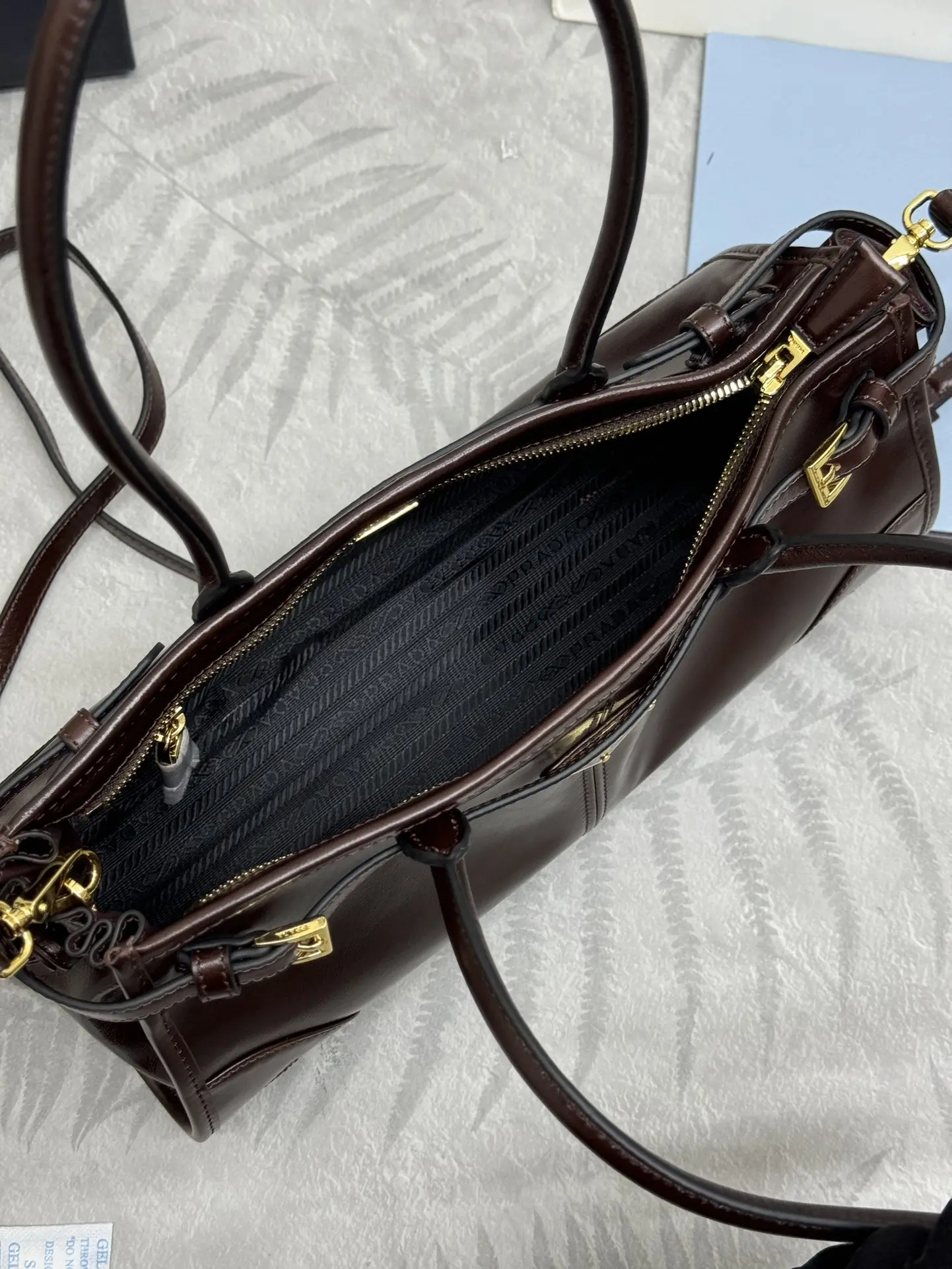 Prada Soft Lux Leather Shoulder Bag D104016424 — view 8
