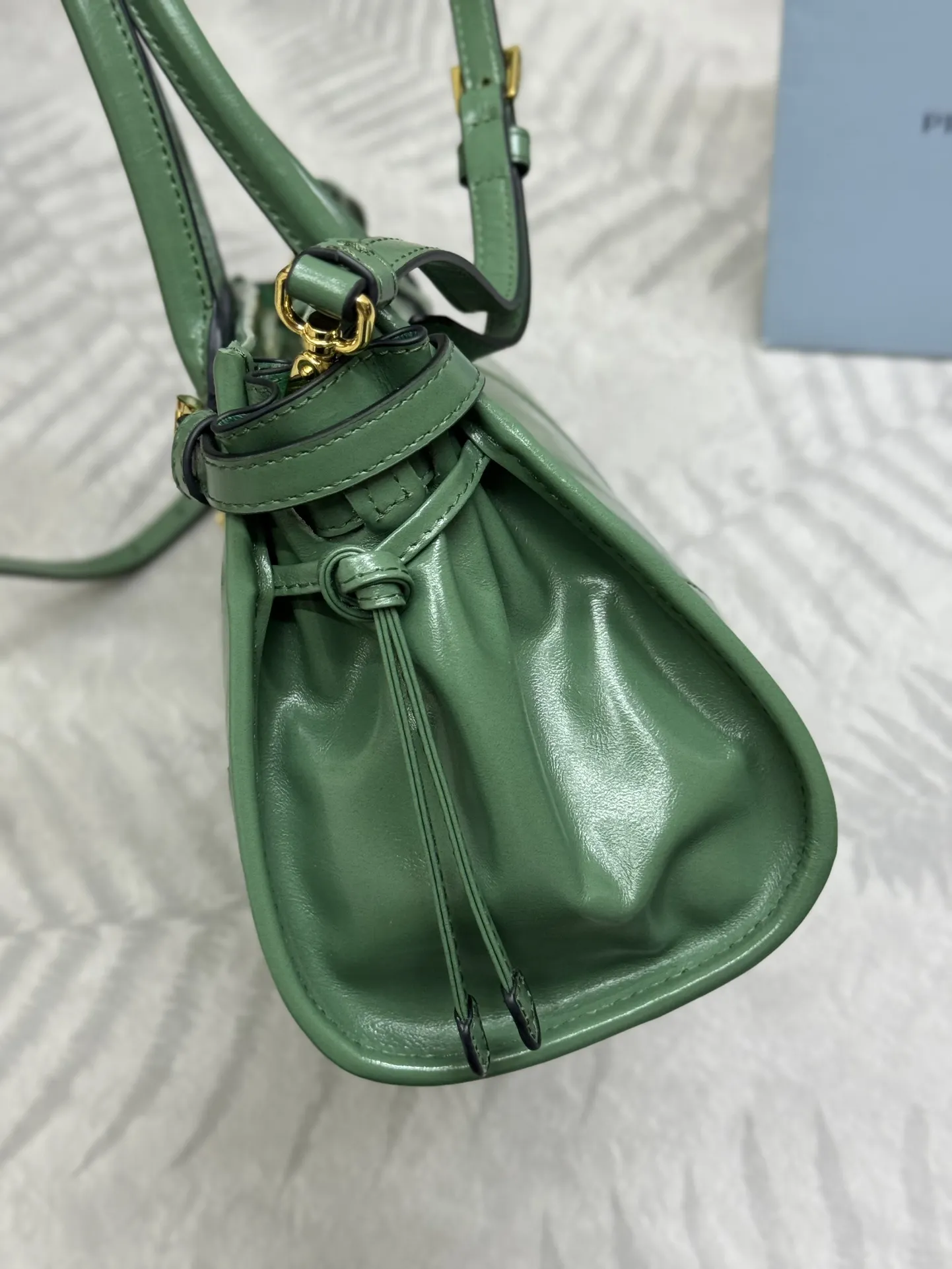 Soft Lux Leather Top-Handle Shoulder Bag D104016425 — view 5