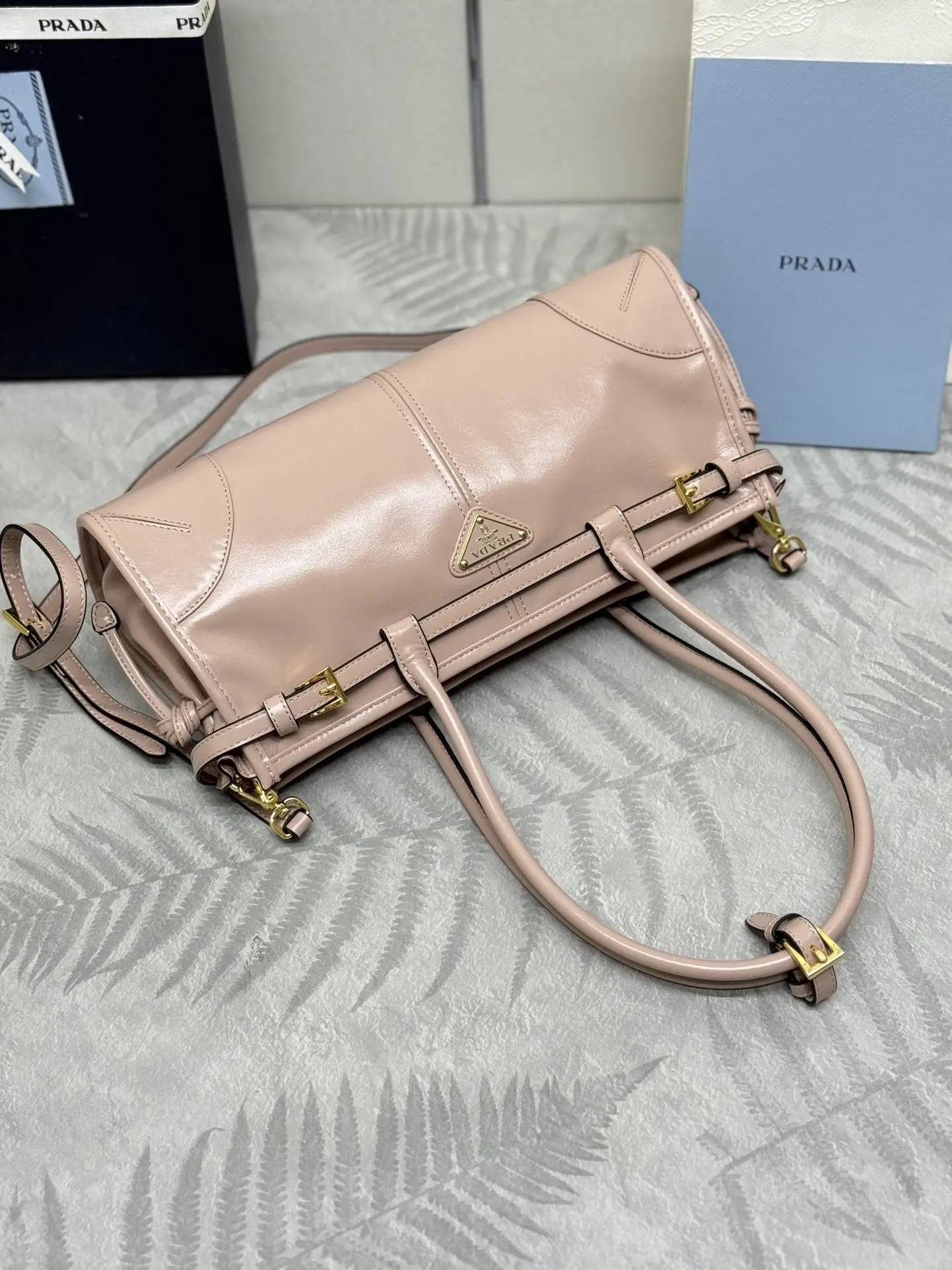 Soft Lux Leather Top-Handle Bag D104016426 — view 6