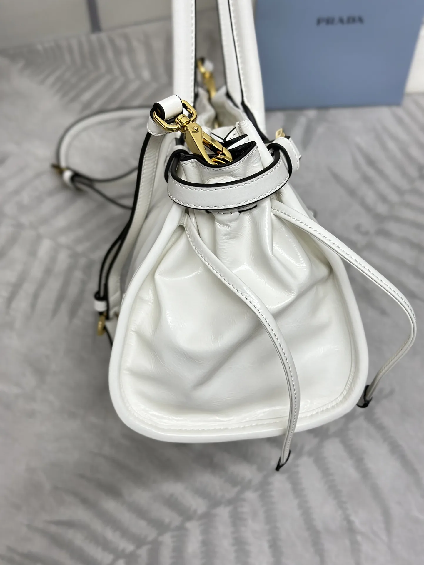 Prada Soft Lux Leather Top-Handle Bag D104016493 — view 4
