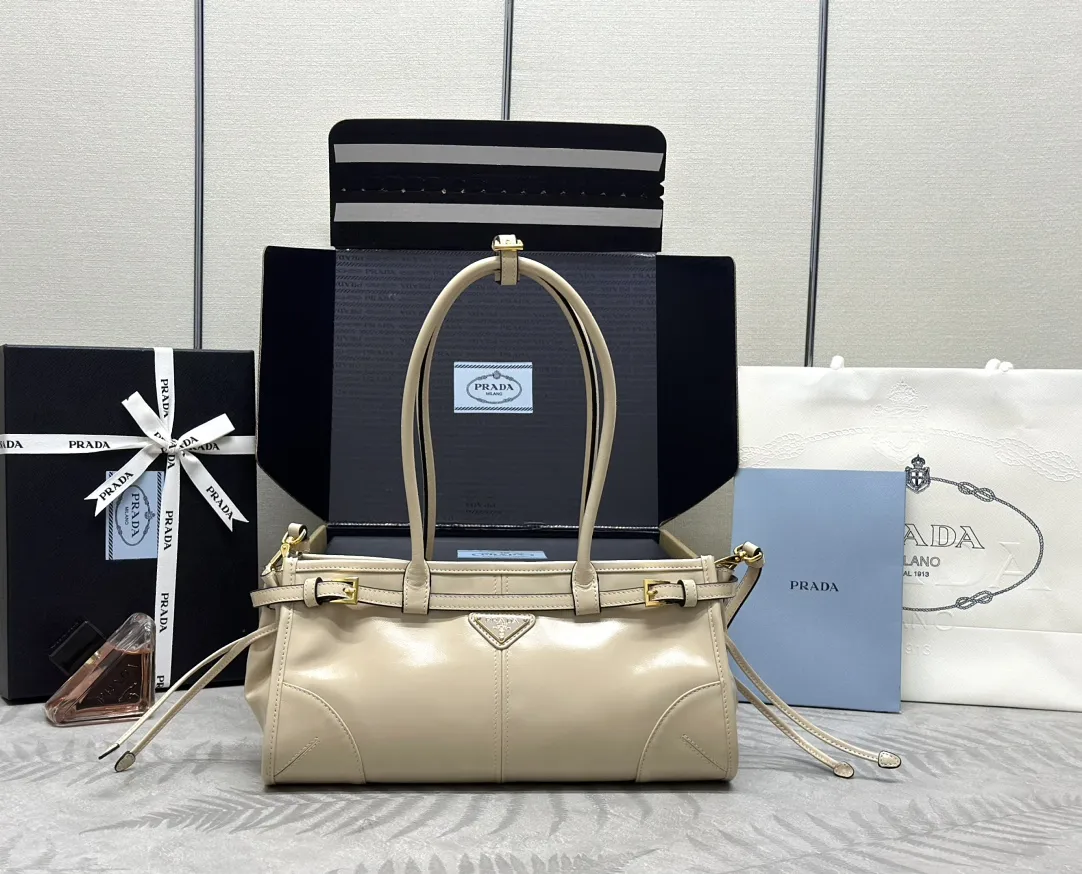 Prada Soft Lux Oiled Leather Top-Handle Bag D104016428