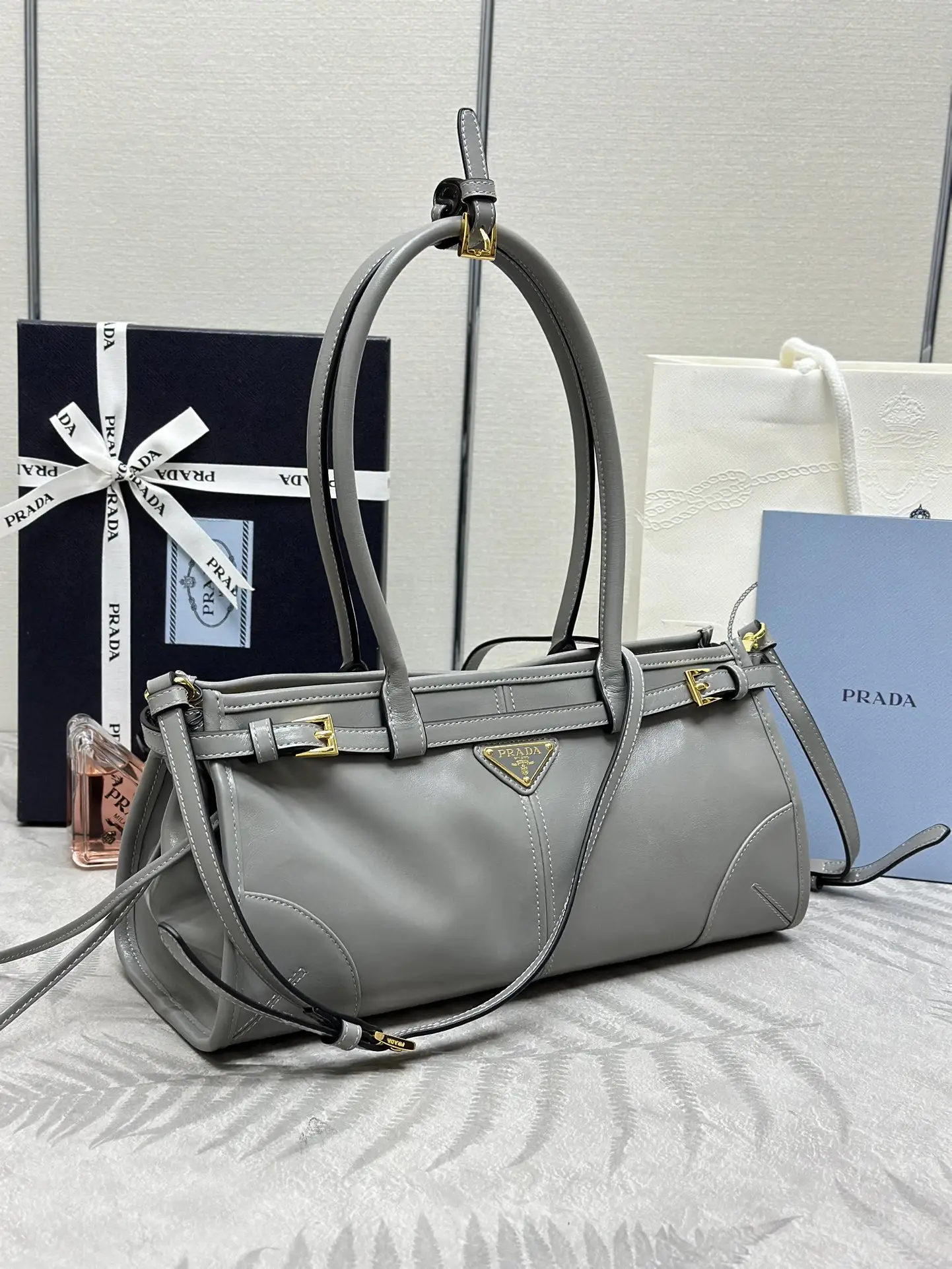 Soft Lux Leather Top-Handle Crossbody Bag D104016429 — view 2