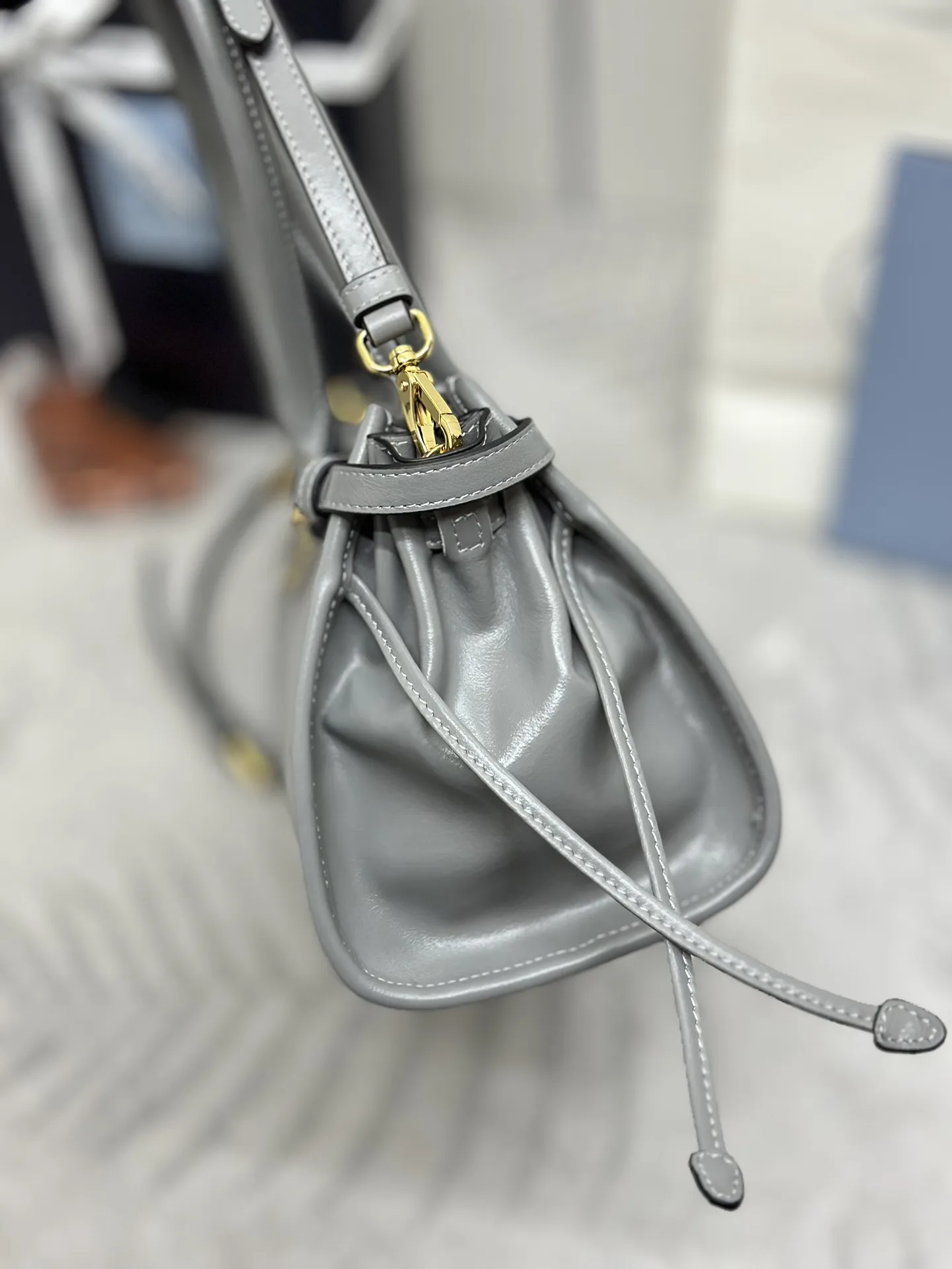 Soft Lux Leather Top-Handle Crossbody Bag D104016429 — view 5