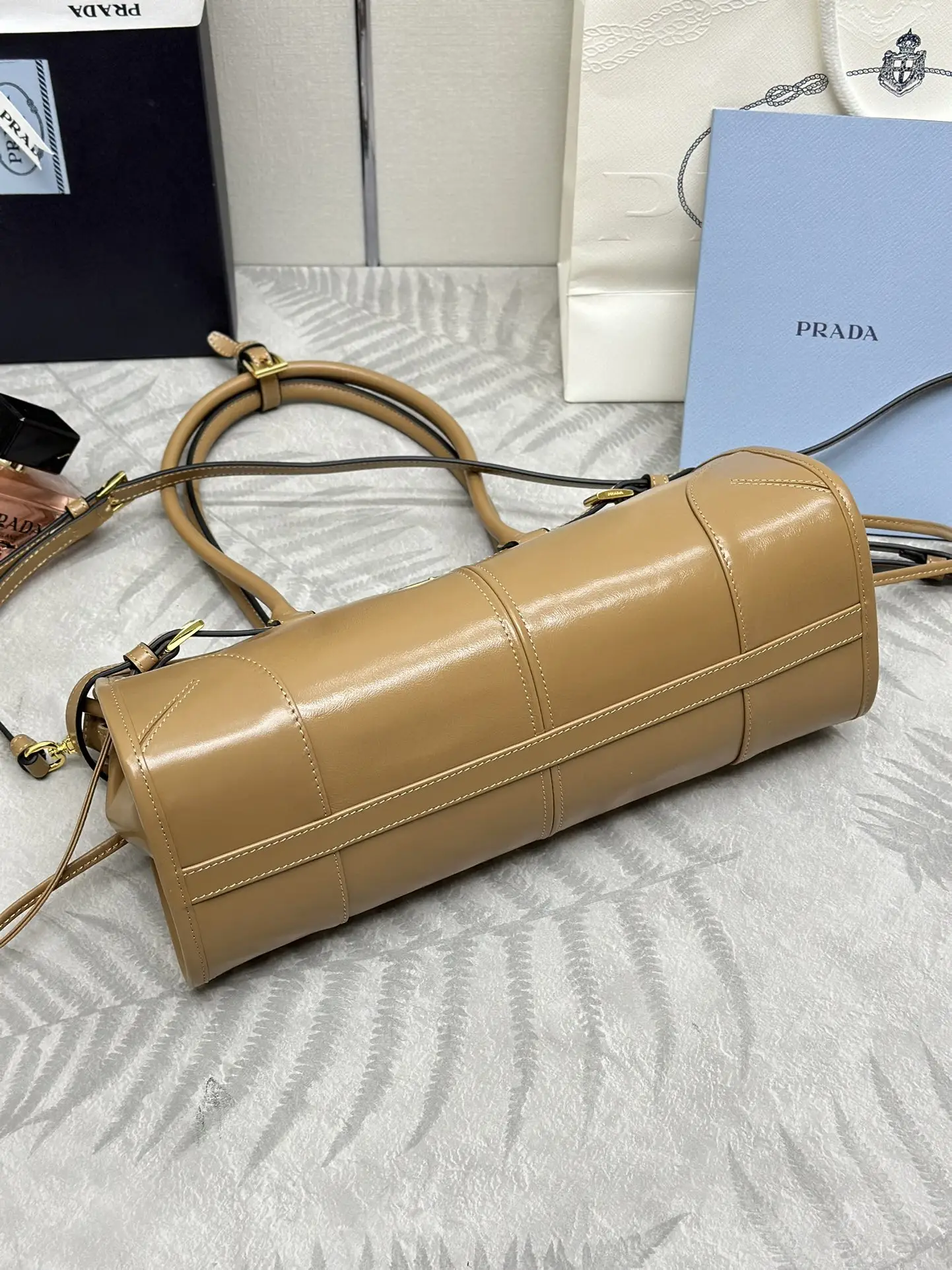 Soft Lux Leather Top-Handle Crossbody Bag D104016430 — view 4