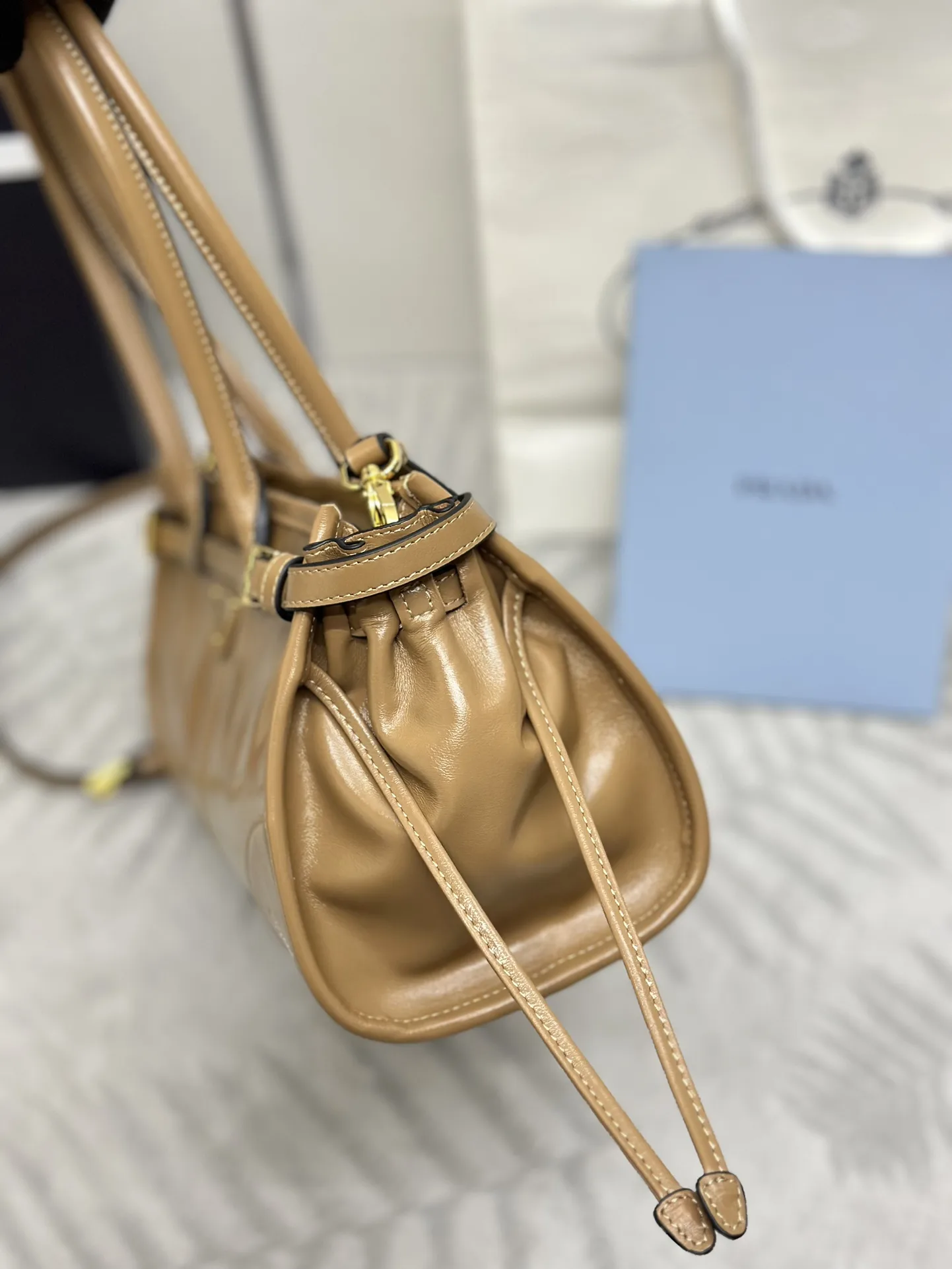 Soft Lux Leather Top-Handle Crossbody Bag D104016430 — view 5