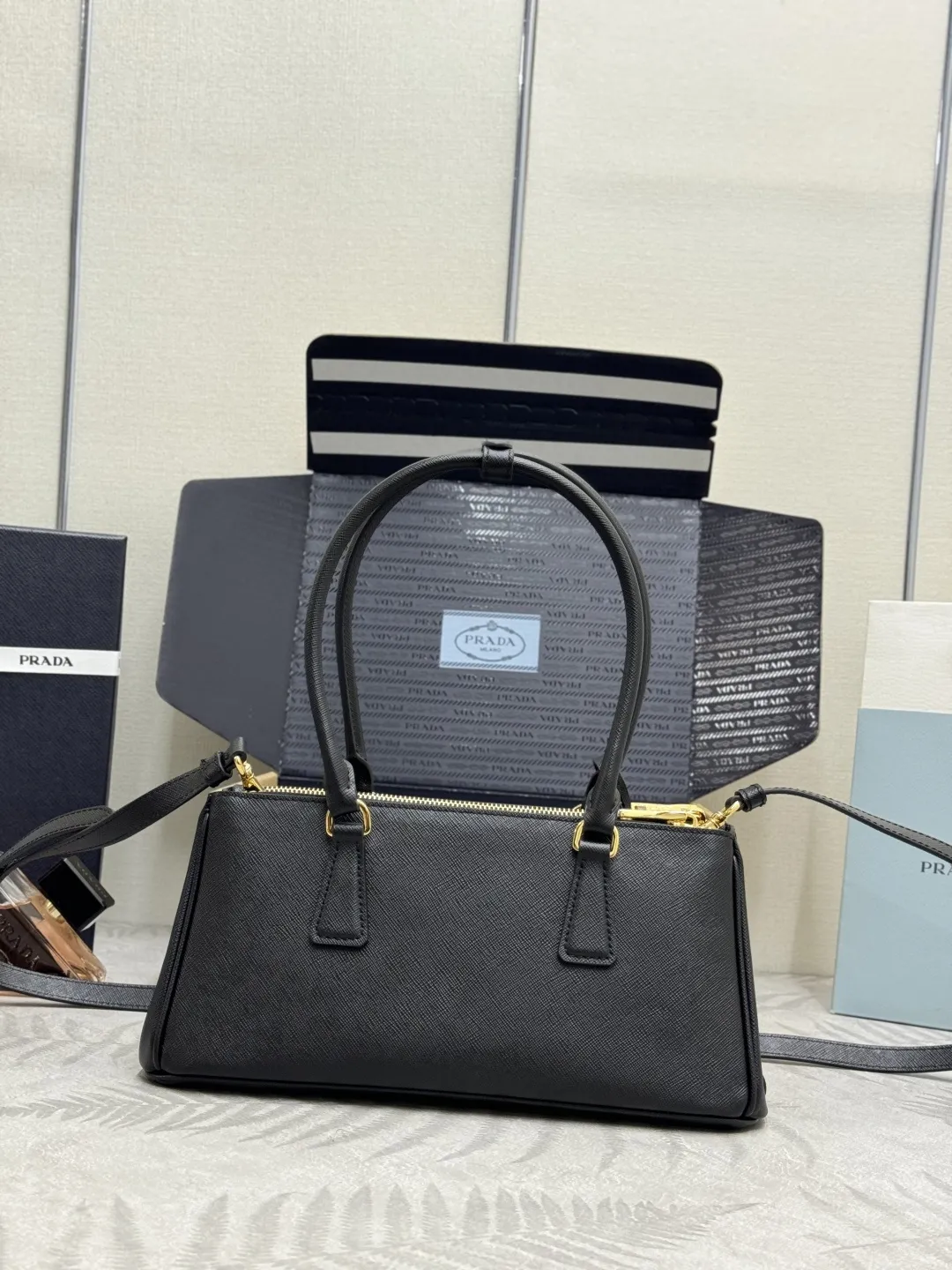 Prada Saffiano Crossbody Top-Handle Bag D108016432 — view 2