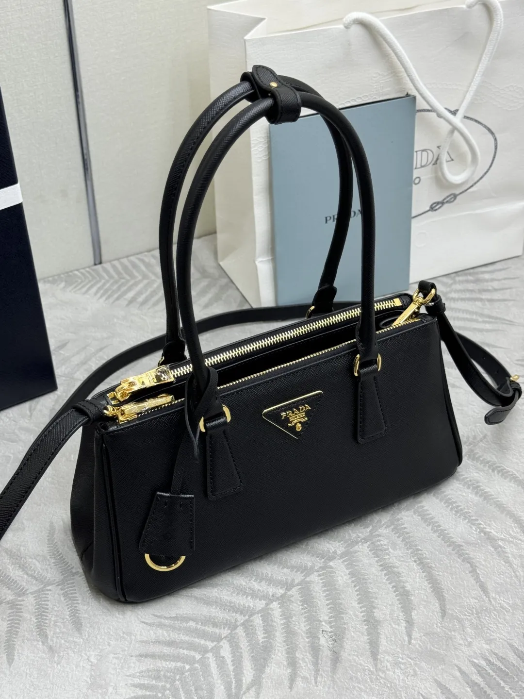 Prada Saffiano Crossbody Top-Handle Bag D108016432 — view 3