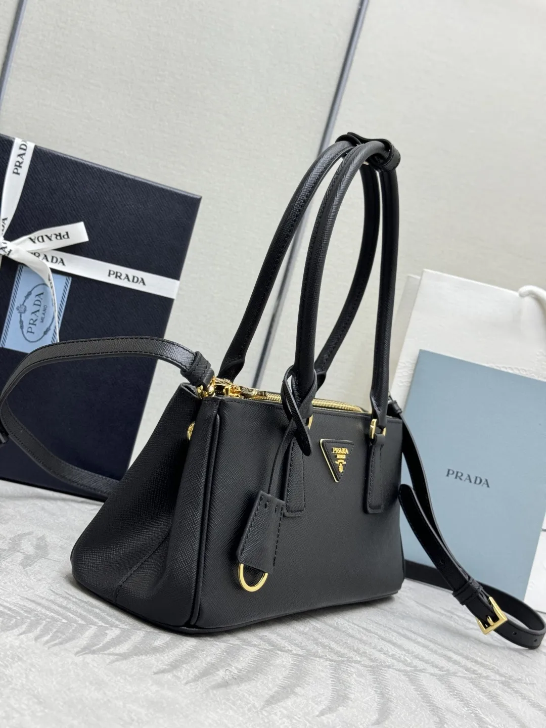 Prada Saffiano Crossbody Top-Handle Bag D108016432 — view 4