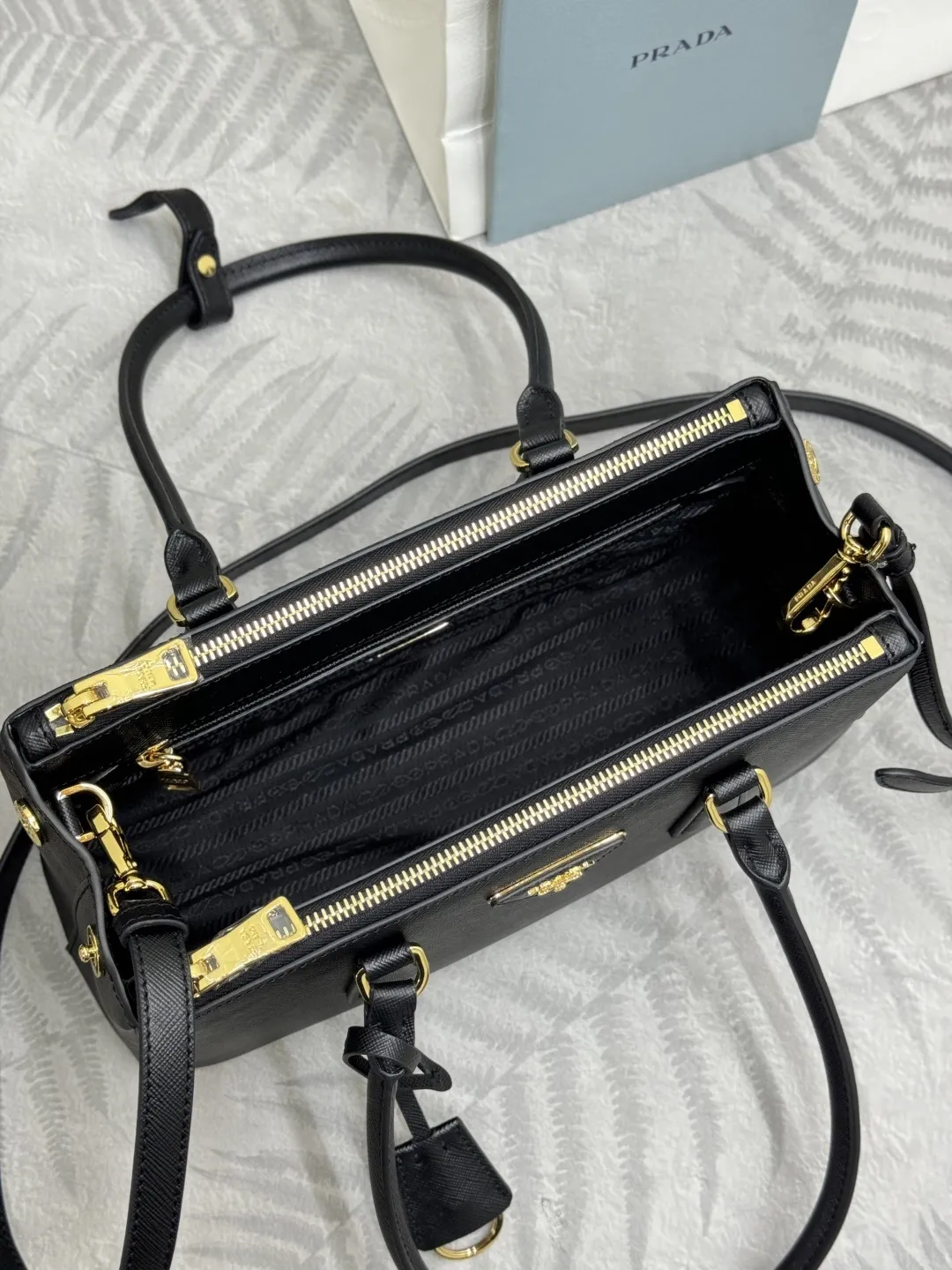 Prada Saffiano Crossbody Top-Handle Bag D108016432 — view 8