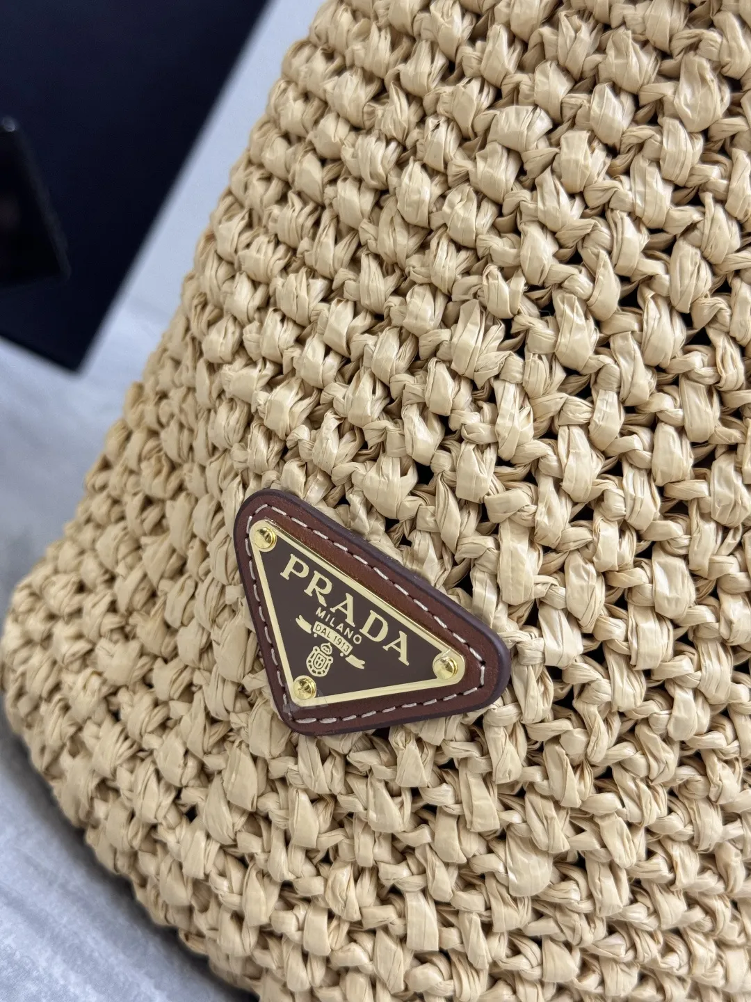 Prada Raffia Large Tote Bag D112016434 — view 7