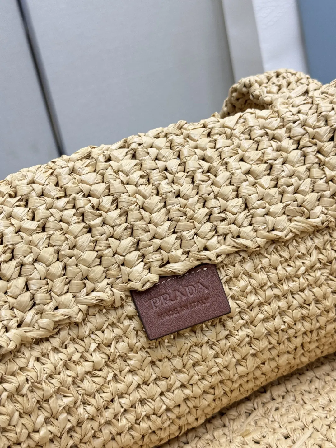 Prada Raffia Large Tote Bag D112016434 — view 9