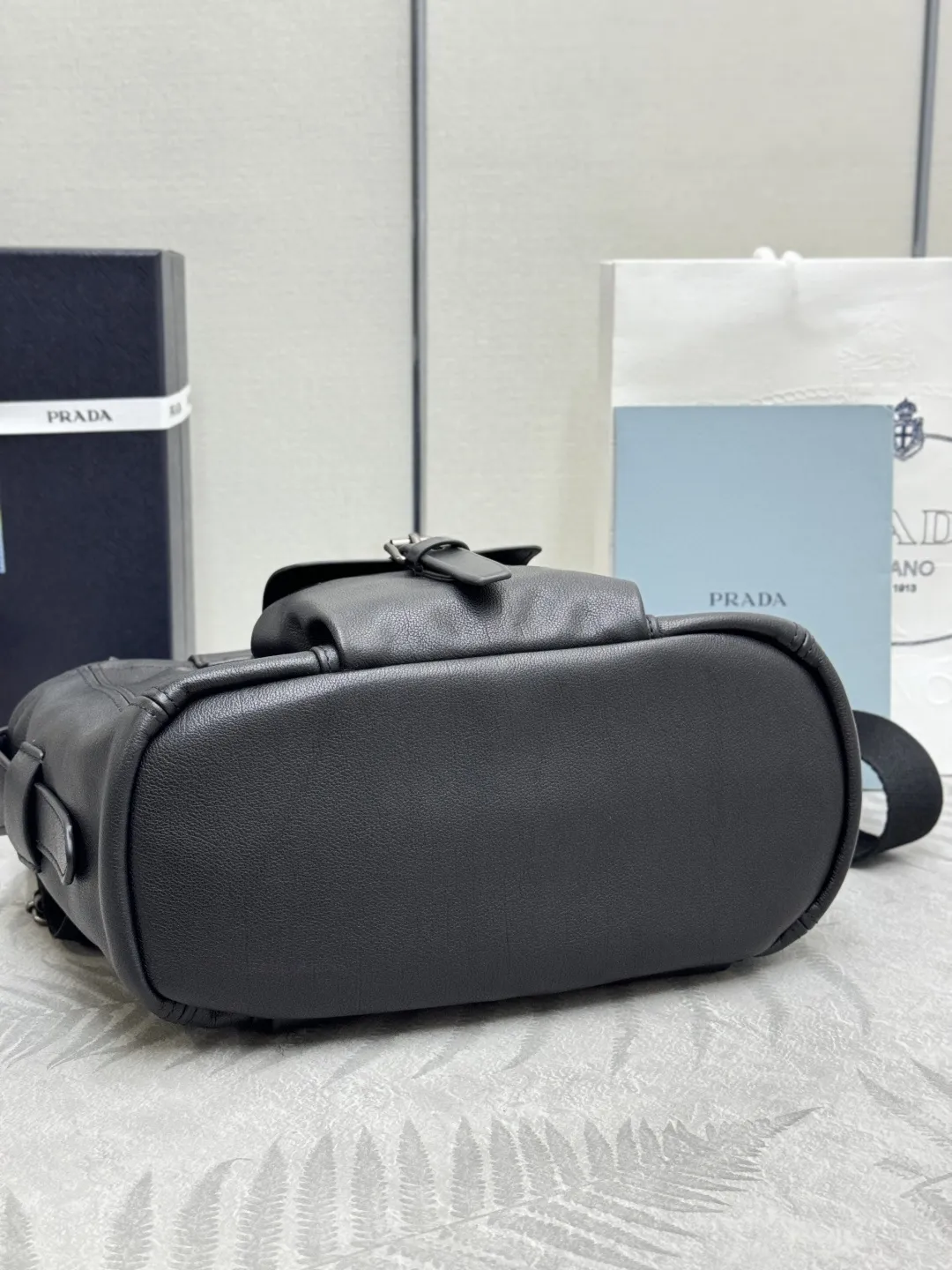 Prada Route Leather Mini Tote Bag D108016518 — view 6