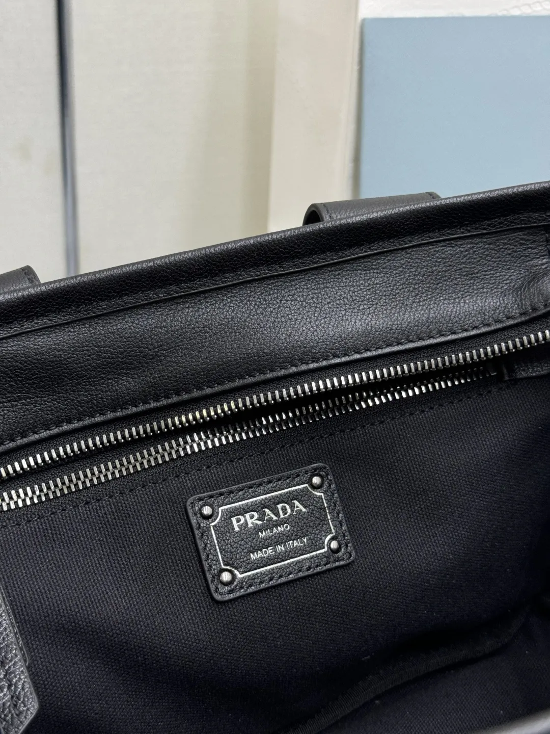 Prada Route Leather Mini Tote Bag D108016518 — view 9