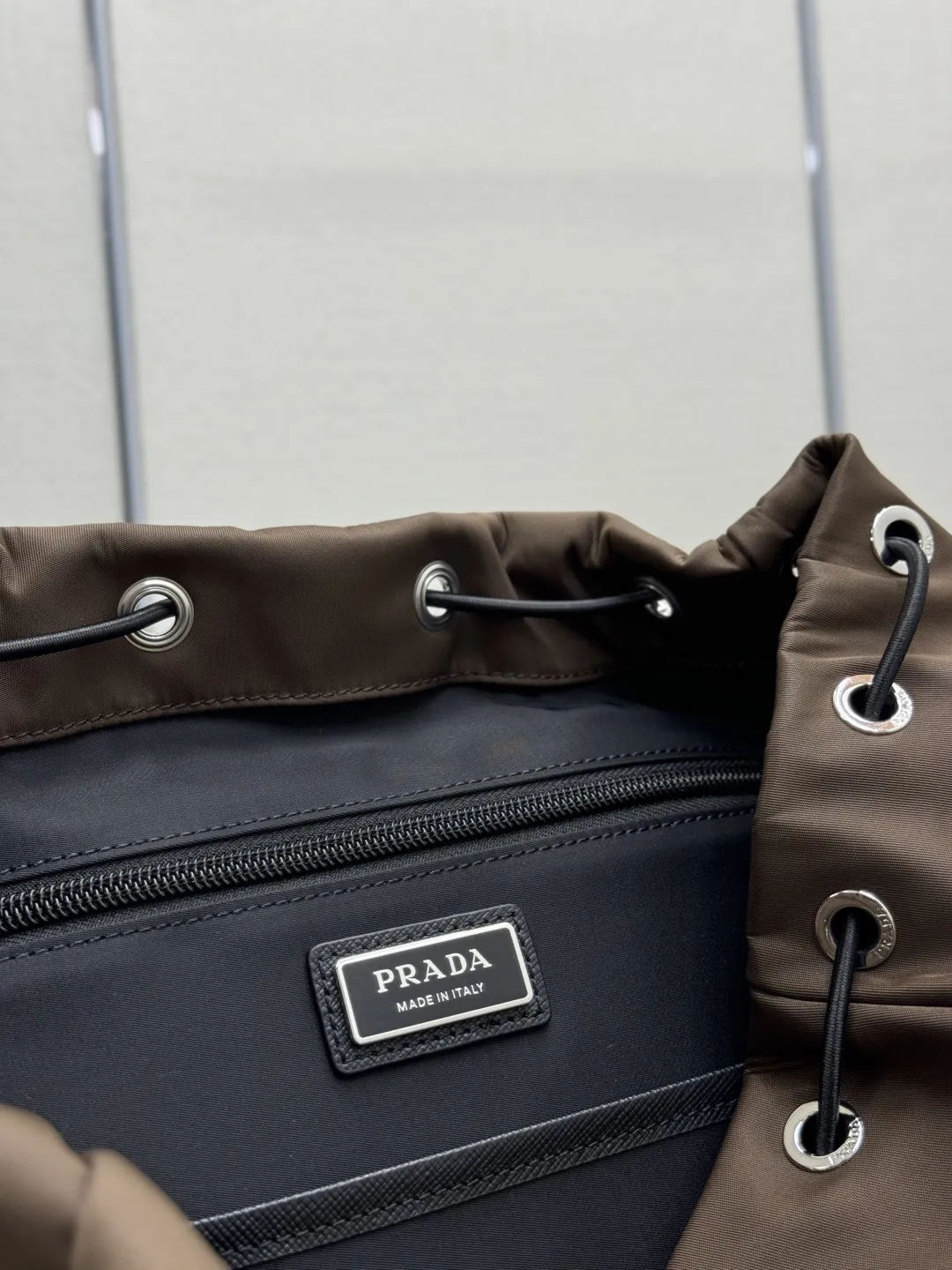 Prada Re-Nylon Backpack with Enamel Logo D90016437 — view 9