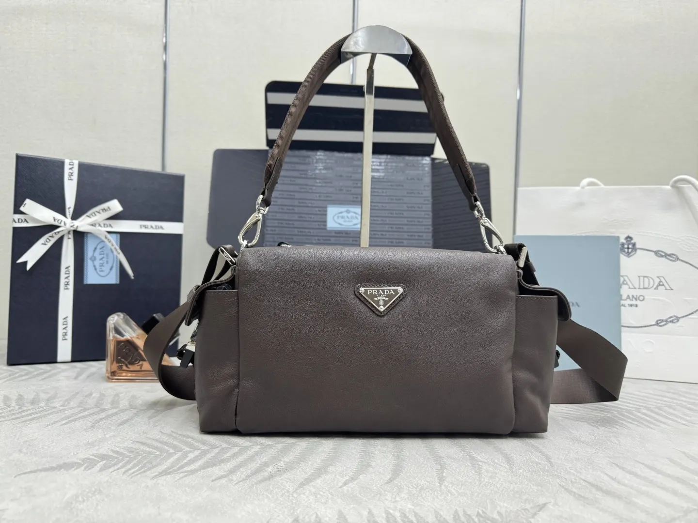 Prada Small Explore Leather Shoulder Bag D97016440