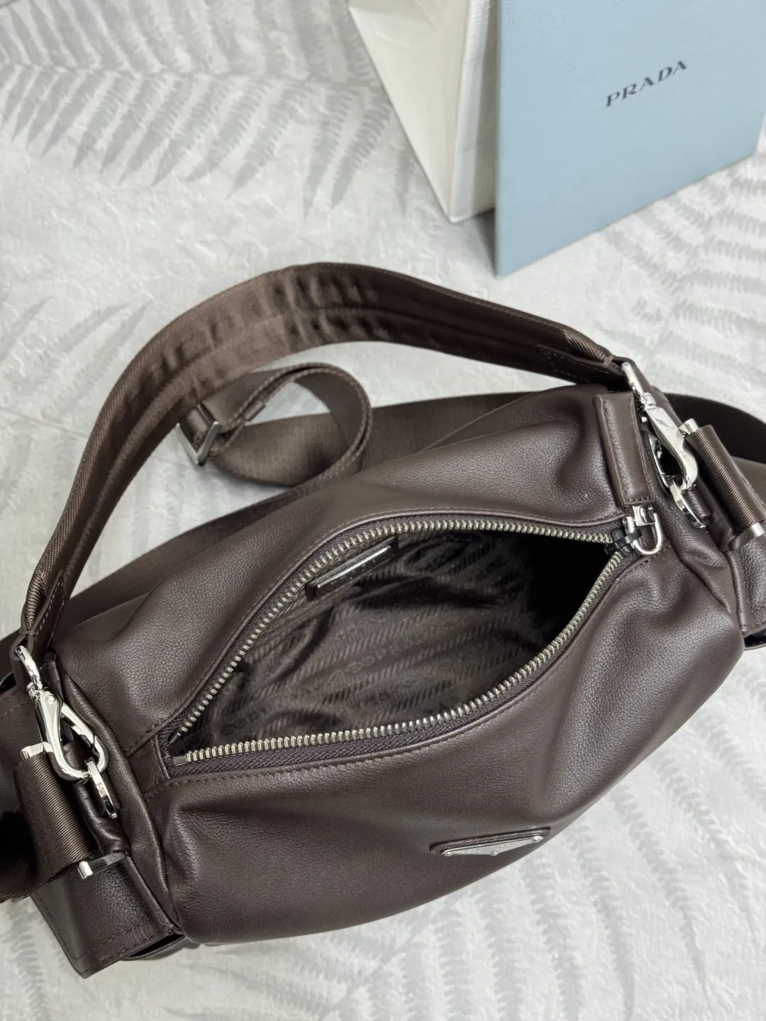 Prada Small Explore Leather Shoulder Bag D97016440 — view 8