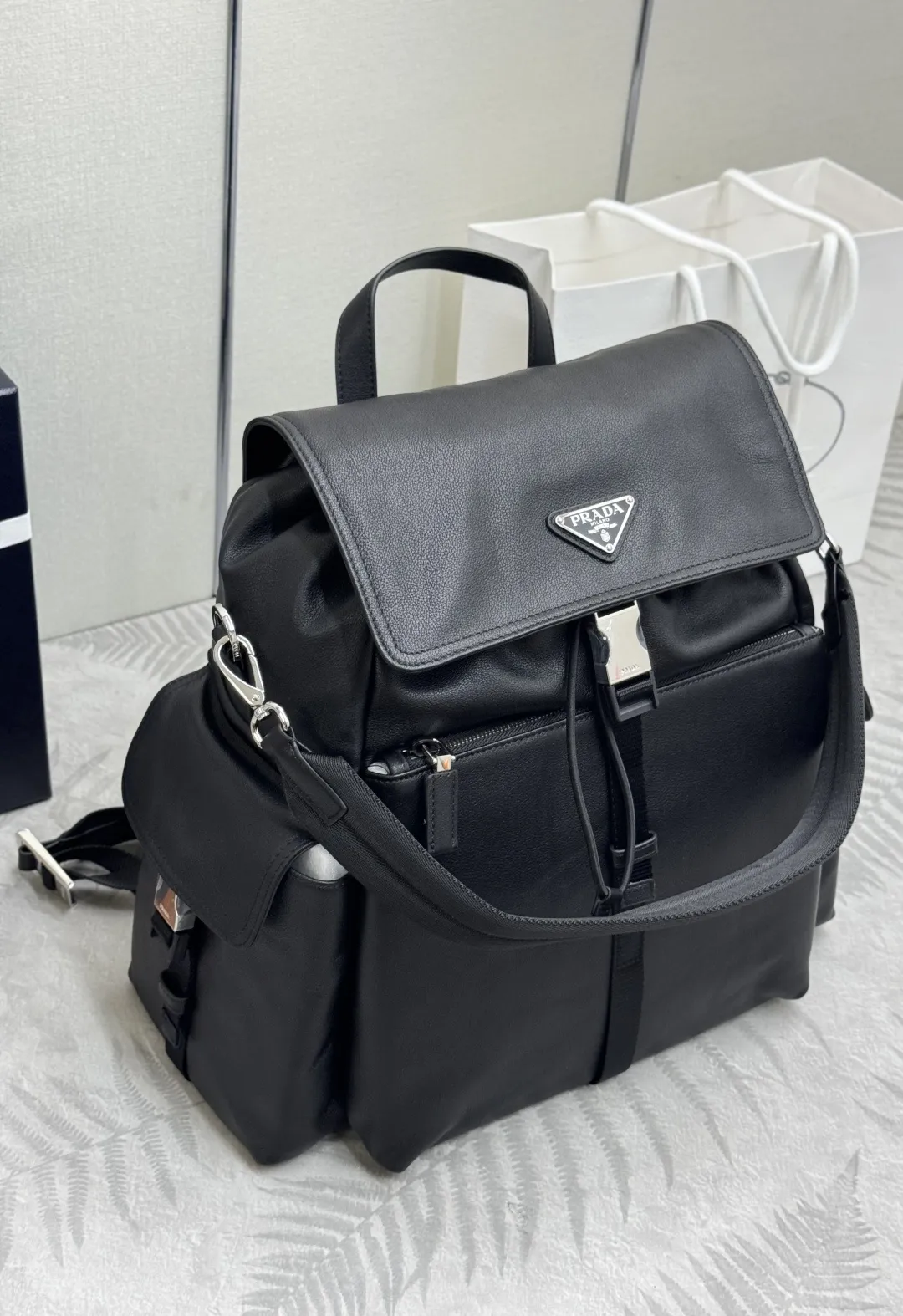 Prada Explore Buffalo Leather Backpack D126016443 — view 3