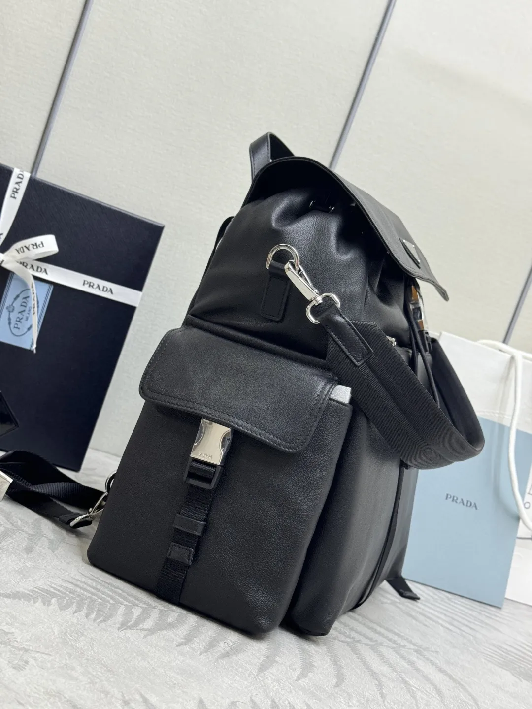 Prada Explore Buffalo Leather Backpack D126016443 — view 4