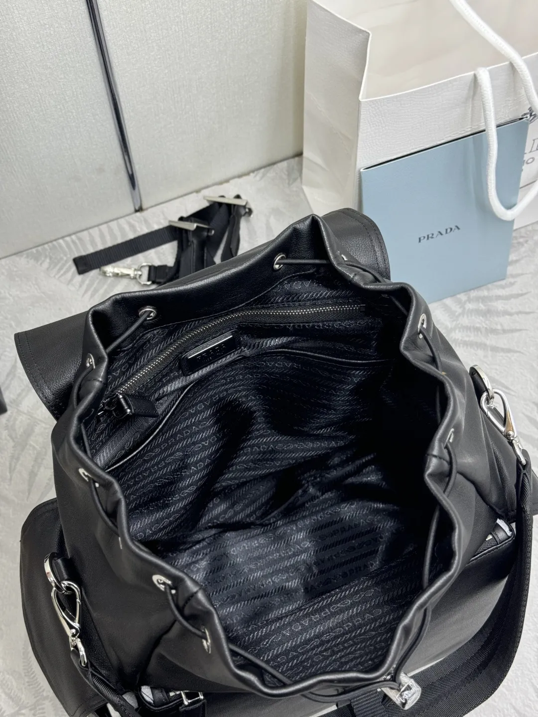 Prada Explore Buffalo Leather Backpack D126016443 — view 8