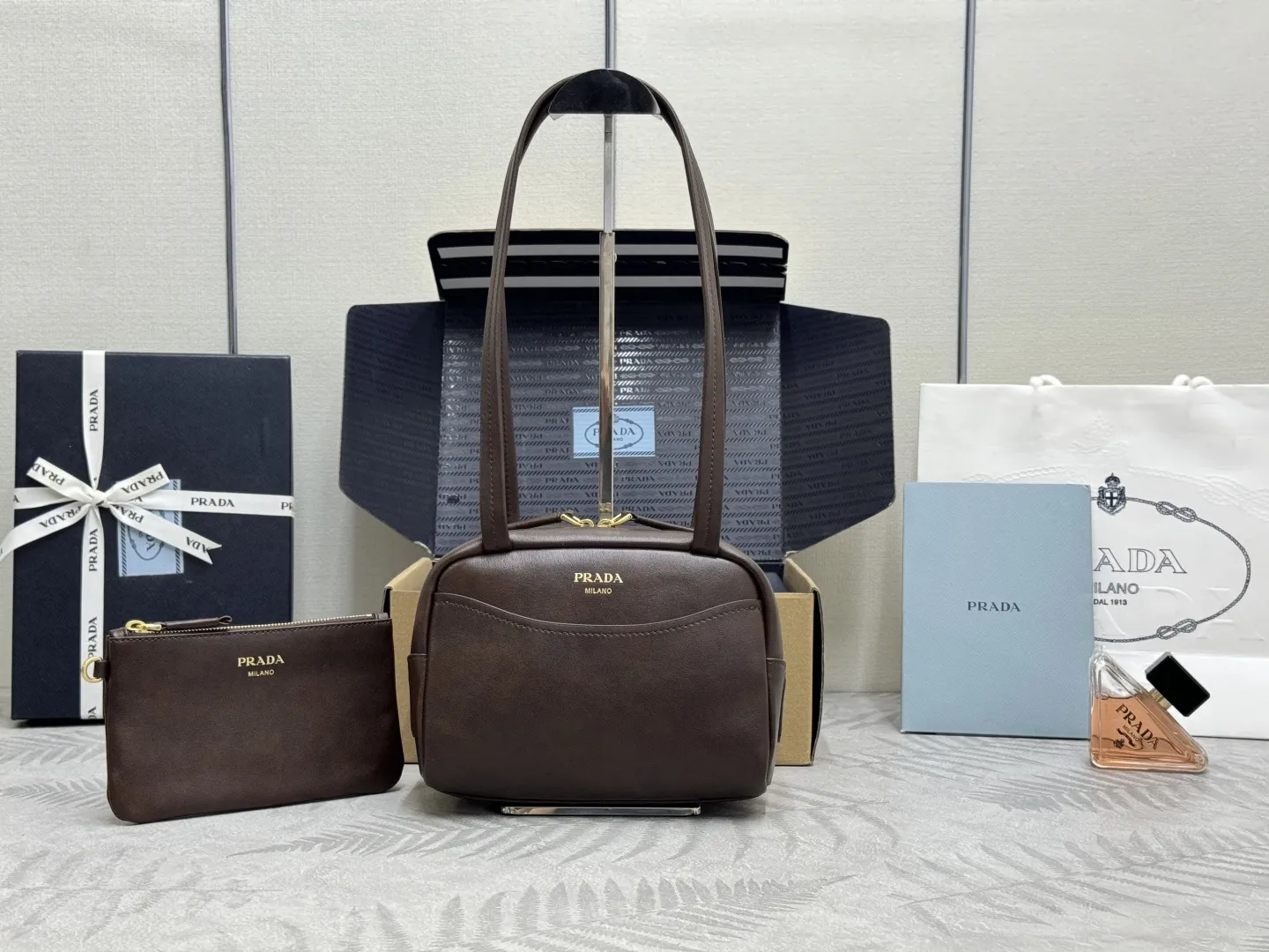 Prada Distressed Leather Mini Shoulder Bag D96016444