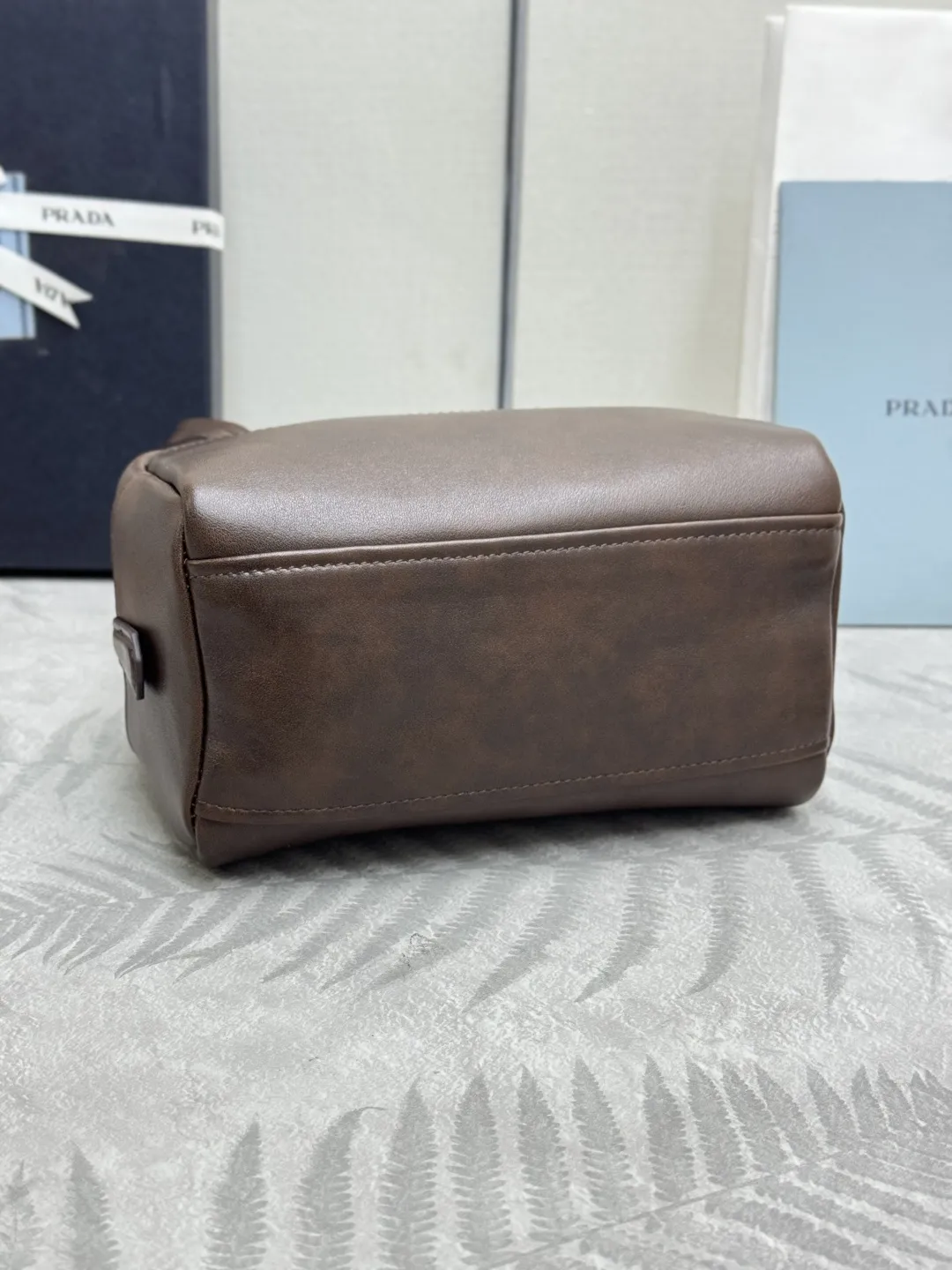 Prada Distressed Leather Mini Shoulder Bag D96016444 — view 6